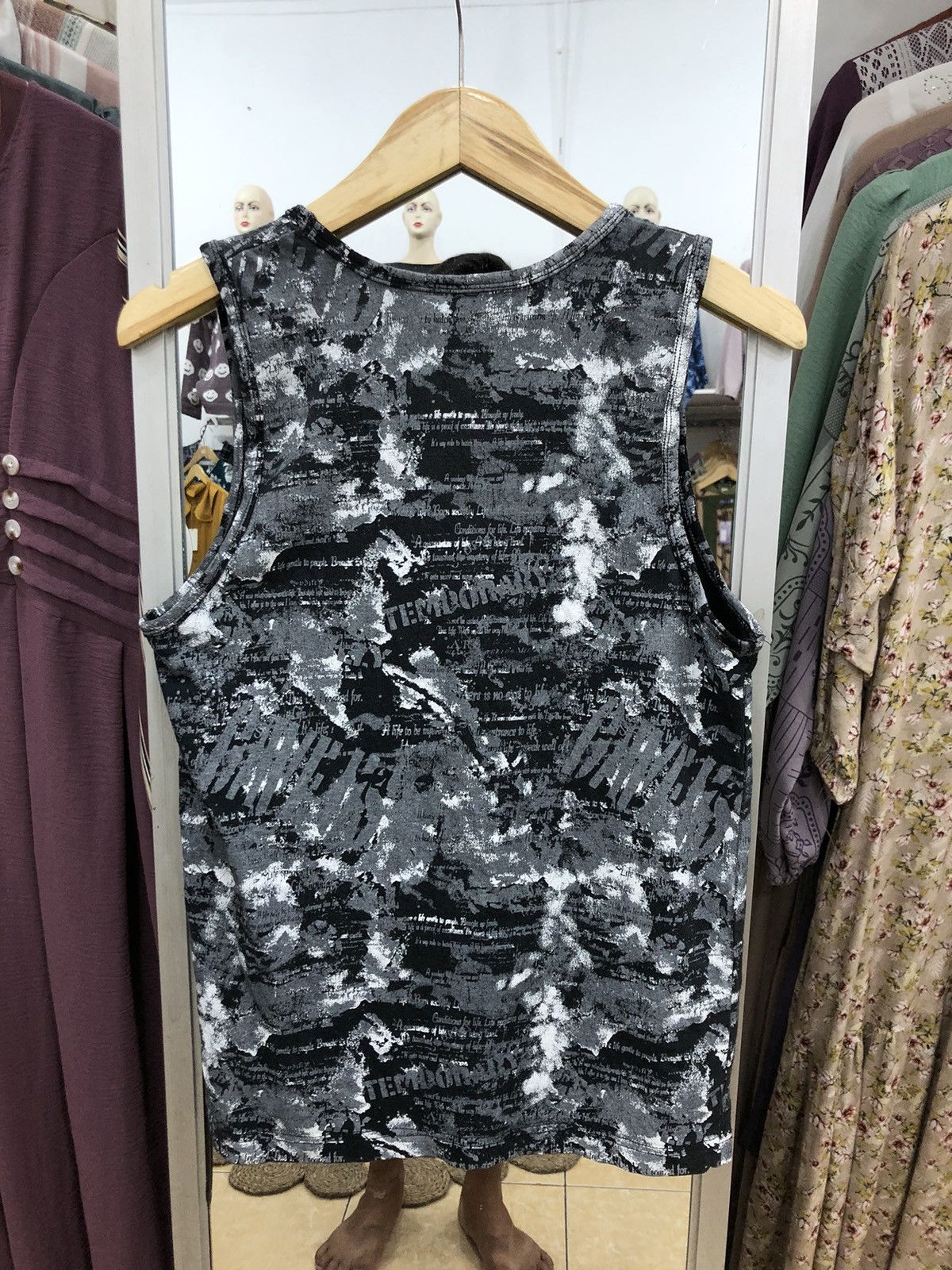 14th Addiction Dangerous Warning Full Print Poem Tanktop Size US M / EU 48-50 / 2 - 2 Thumbnail