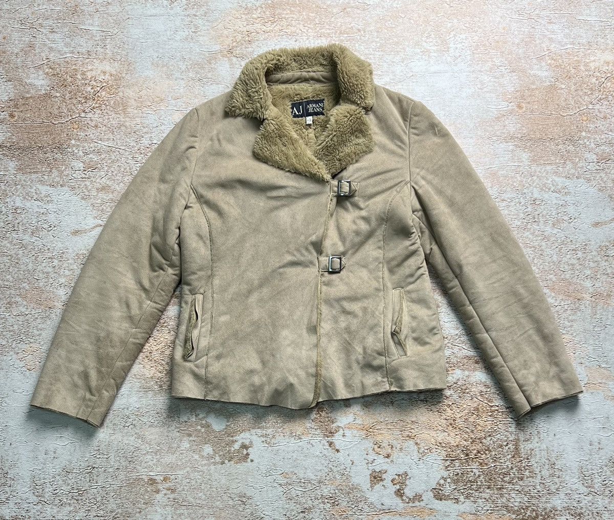 Armani Armani Jeans vintage fur jacket Size S / US 4 / IT 40 - 1 Thumbnail