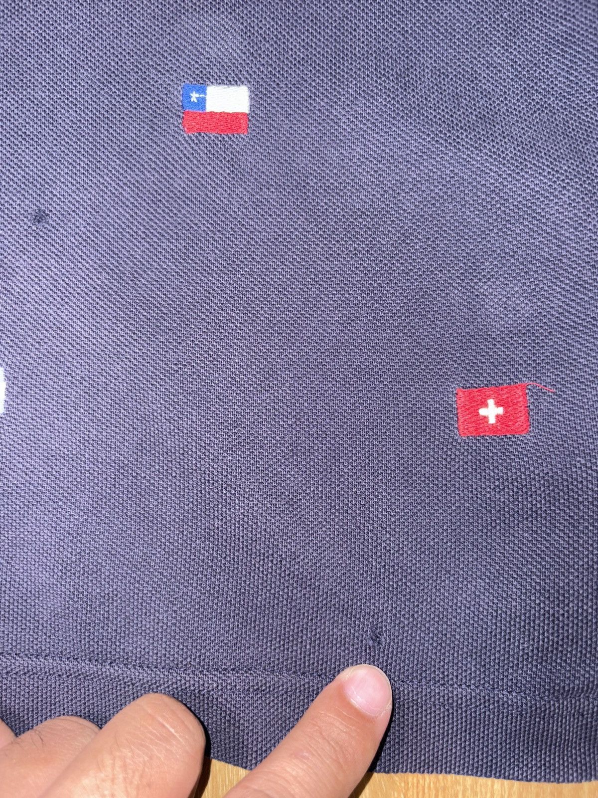 Brooks Brothers Brooks Brothers Supima Cotton Multi Flag Embroidered Polo Size US XXS / EU 40 - 13 Thumbnail