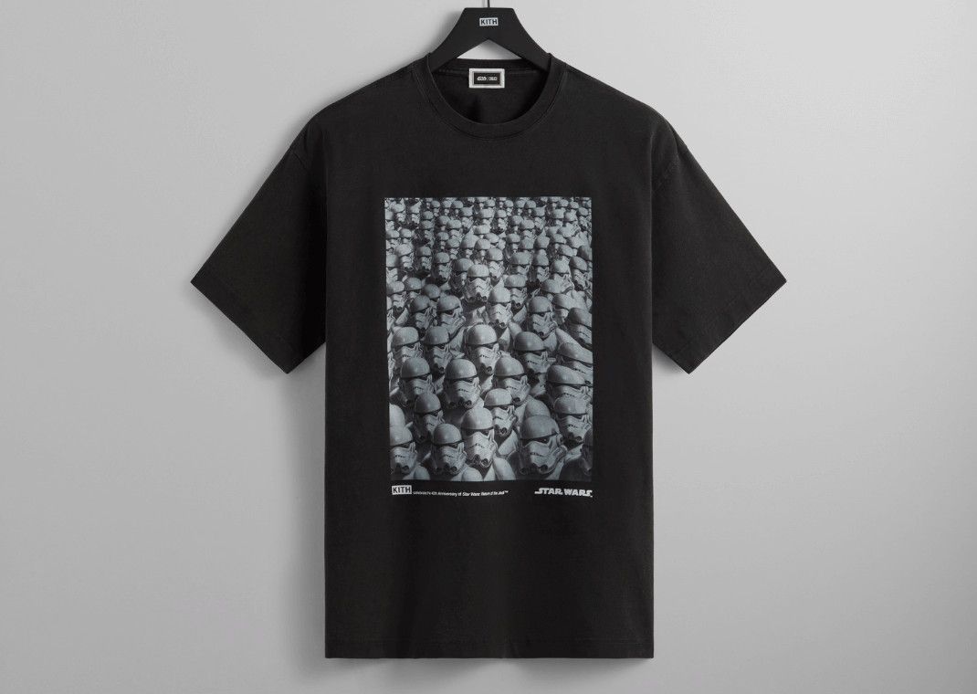 Kith × Star Wars STAR WARS x KITH STORMTROOPER VINTAGE TEE BLACK M 