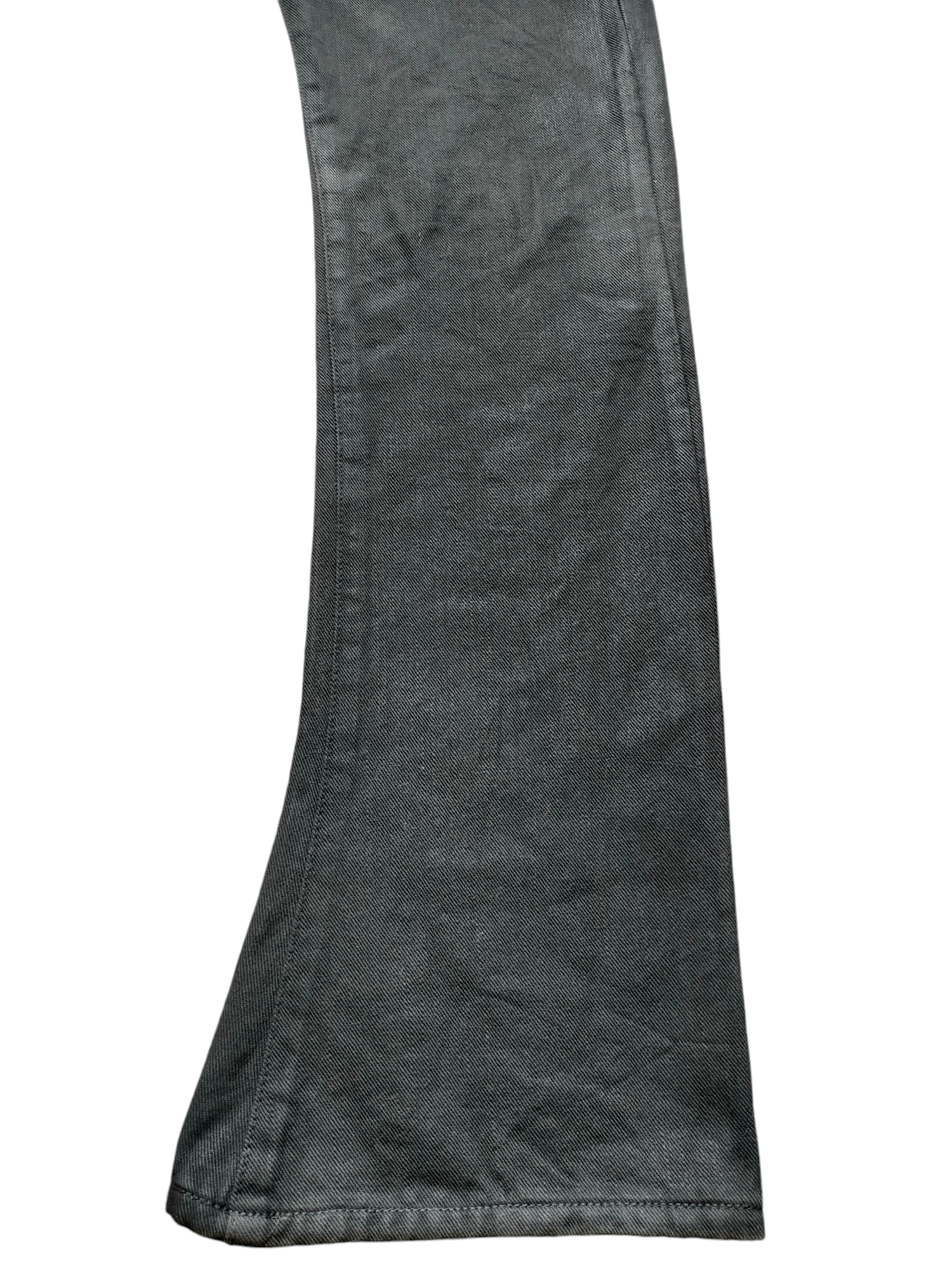 If Six Was Nine Flare Jeans Jackrose Waxed Boot cut Black Denim Size US 31 - 11 Thumbnail