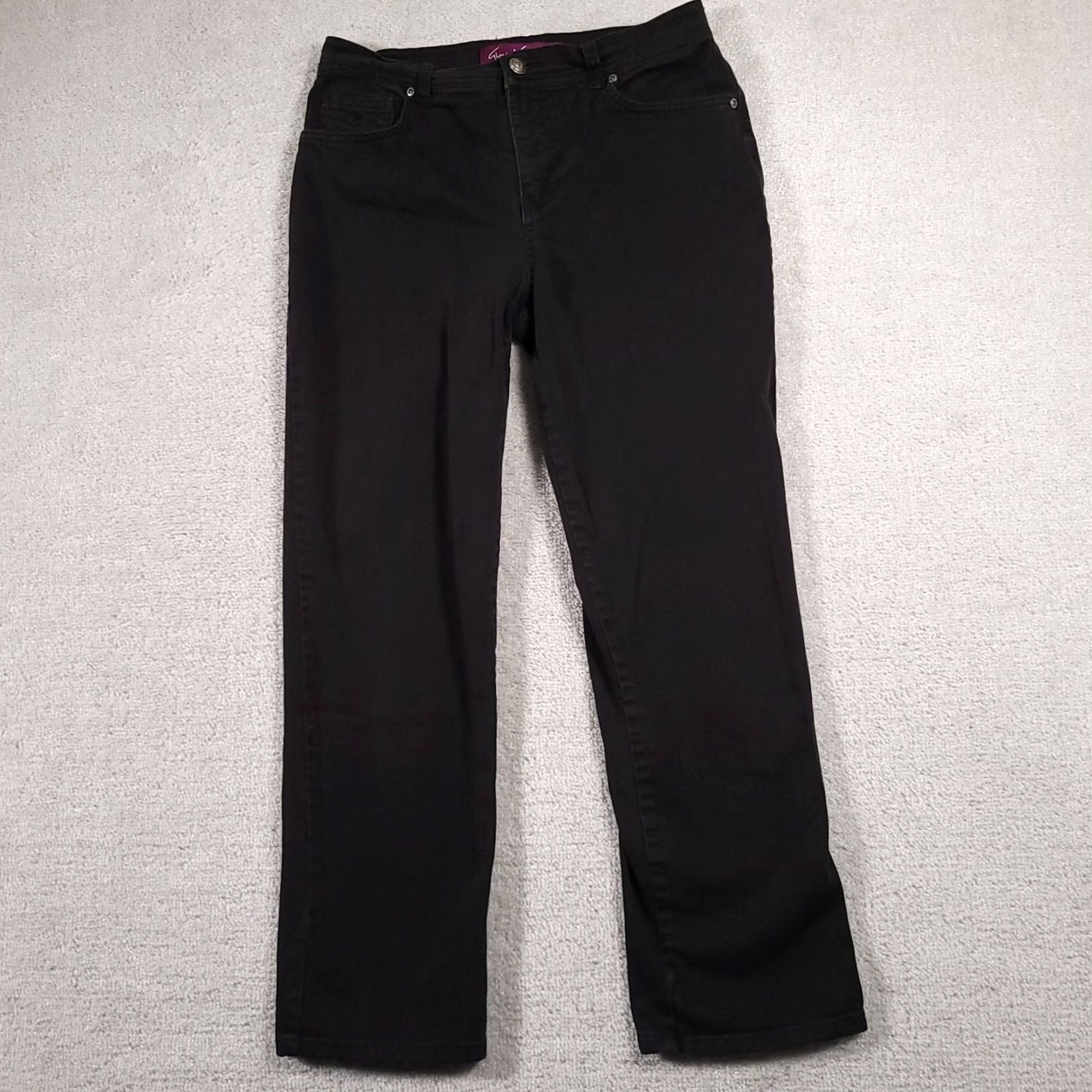 Gloria Vanderbilt VINTAGE Gloria Vanderbilt Black Stretch Jeans Women's 8 Short Mid-Rise Casual Size 30" / US 8 / IT 44 - 2 Thumbnail