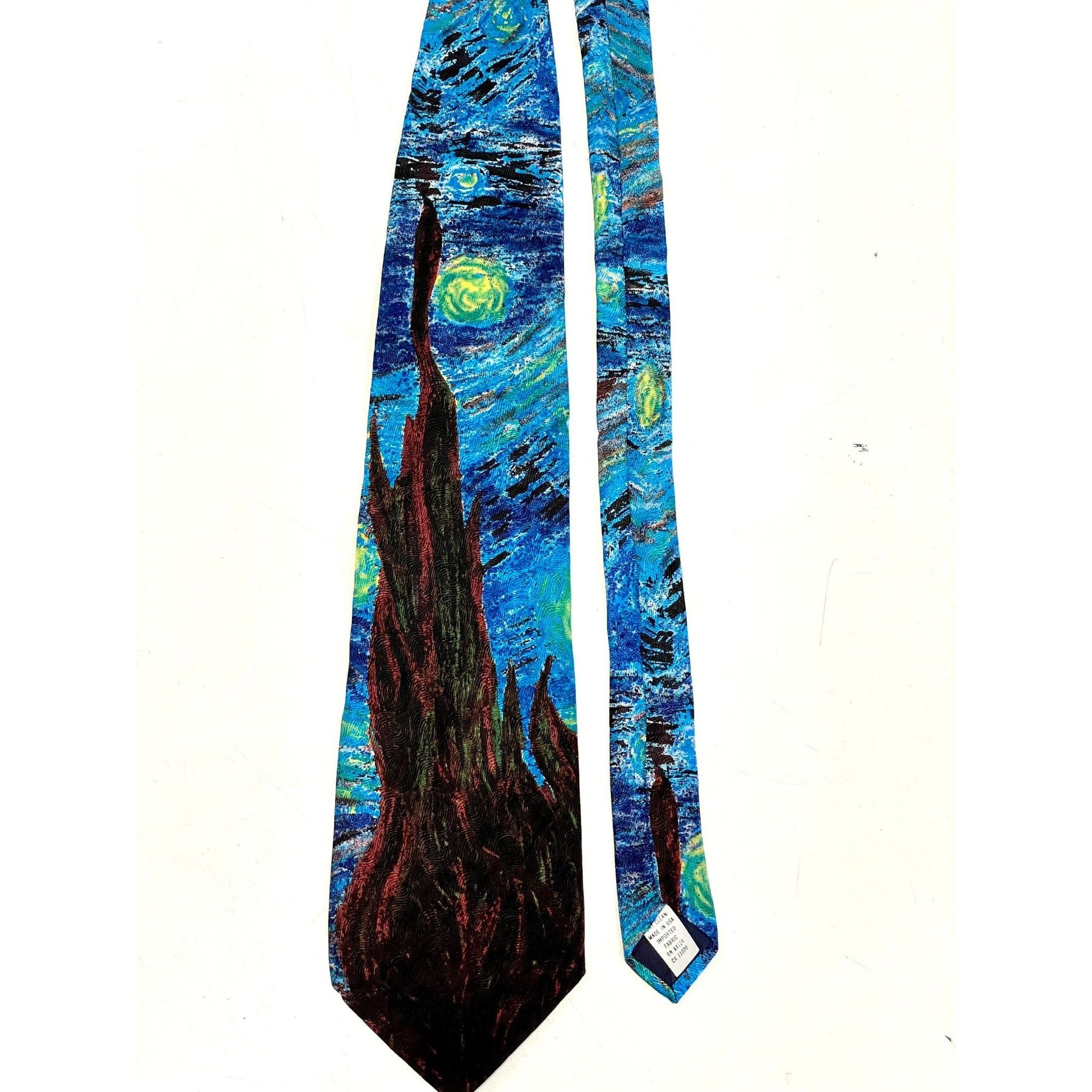 Other Vtg 1999 Ralph Marlin RM Style STARRY NIGHT Silk Neck Tie Size ONE SIZE - 1 Thumbnail