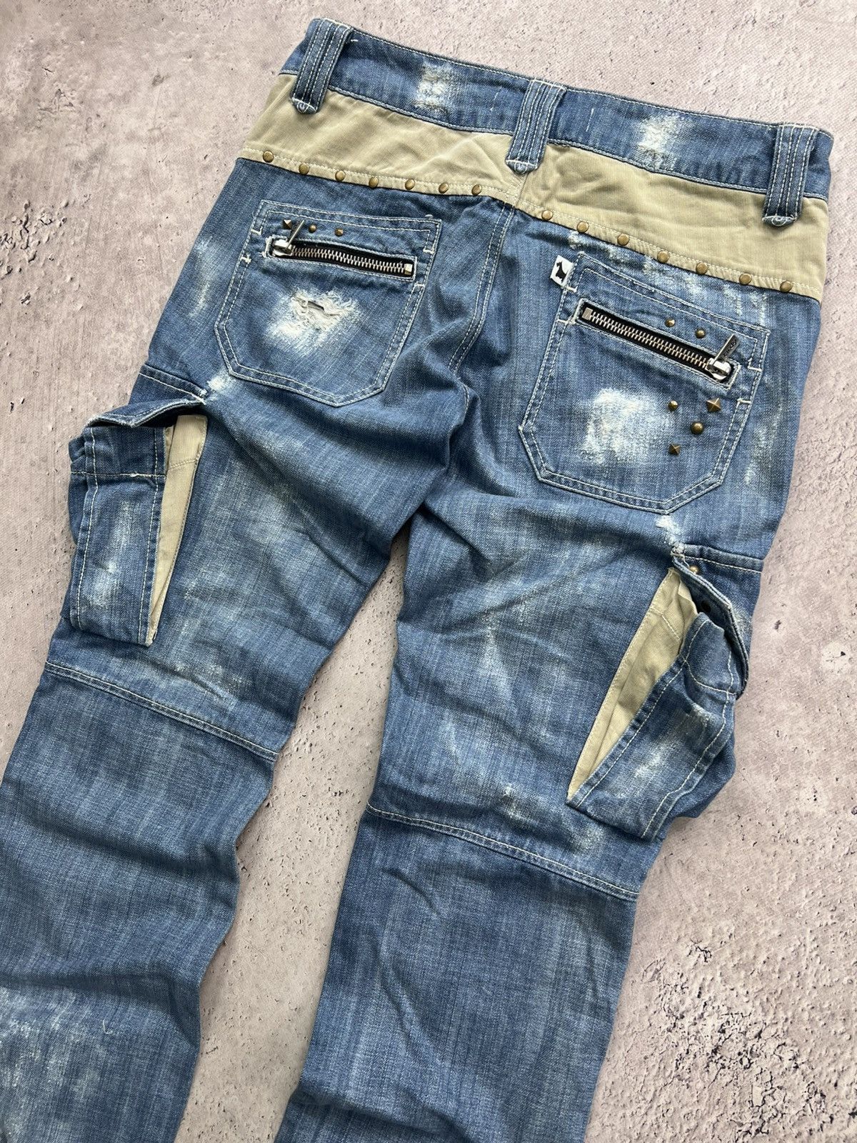 Japanese Brand × Tornado Mart Tornado Mart Denim Super Flare Jeans Art Printed zipper Size US 32 / EU 48 - 10 Thumbnail