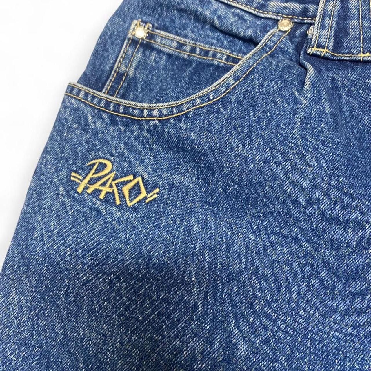 Other Vintage 90s Paco dark wash denim shorts Size US 36 / EU 52 - 3 Thumbnail