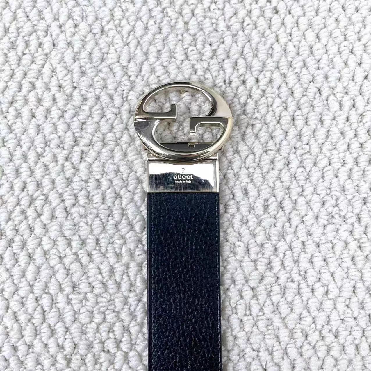 Gucci Gucci Black/Pink Reversible GG Belt 80cm (95cm total) Size ONE SIZE - 3 Thumbnail