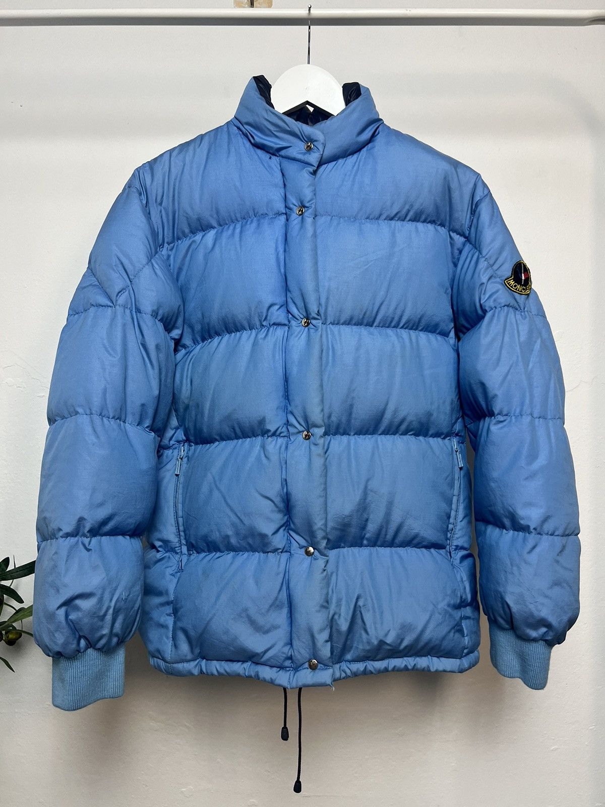 Moncler Vintage Moncler Puffer Light Blue Down Jacket Size US M / EU 48-50 / 2 - 2 Thumbnail
