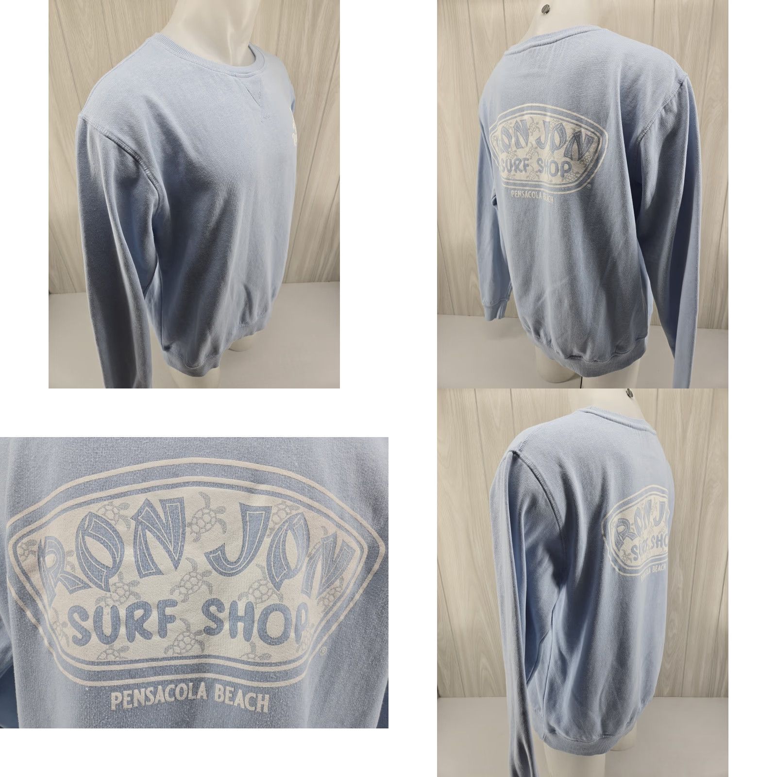 Ron Jon Surf Shop VINTAGE Ron Jon Surf Shop Crewneck Sweatshirt Blue XL Pullover Mens Shirt Size US XL / EU 56 / 4 - 8 Thumbnail
