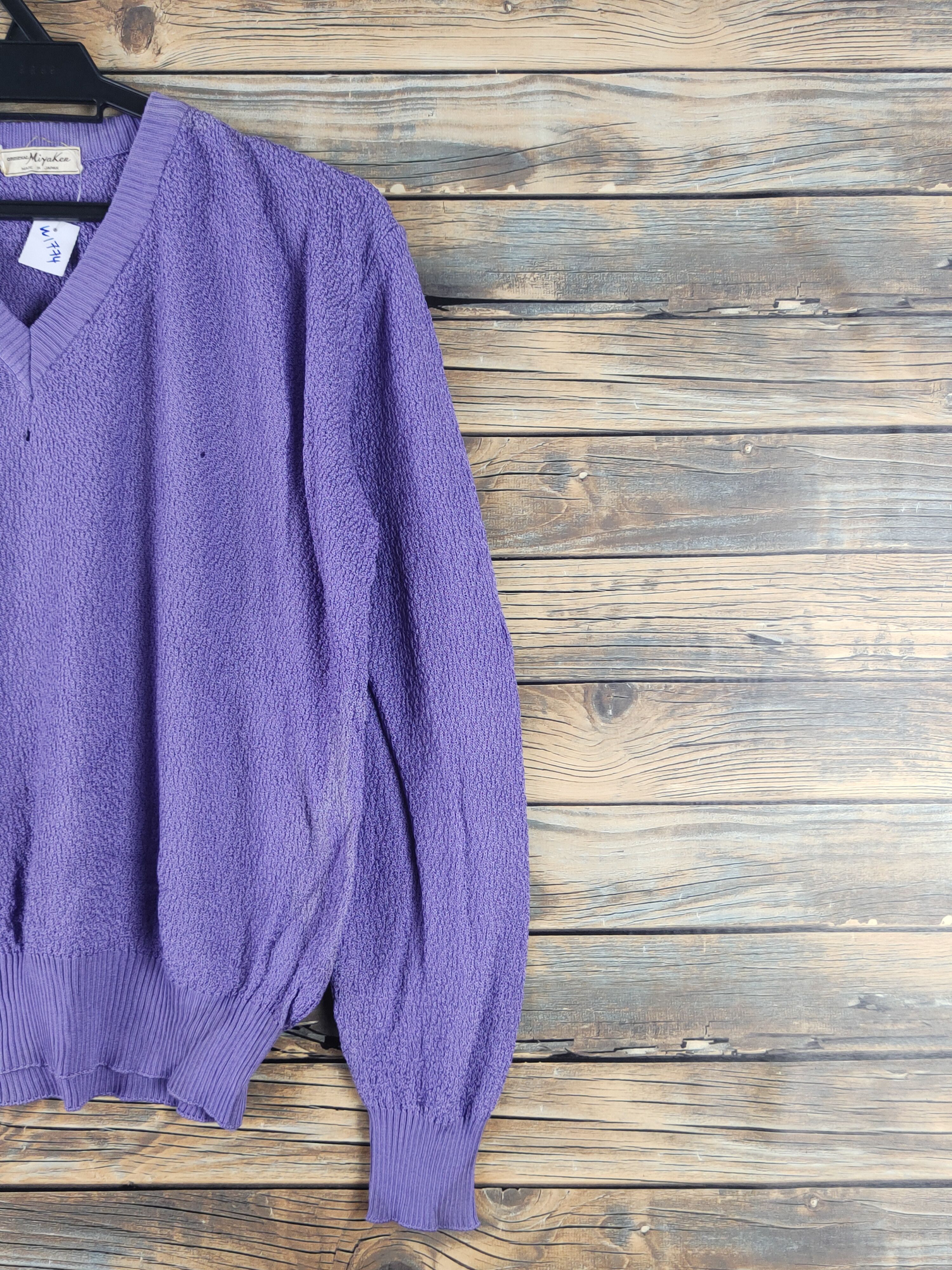 Vintage Miya Ken made in japan Purple Knitwear #W1774 Size US M / EU 48-50 / 2 - 6 Thumbnail