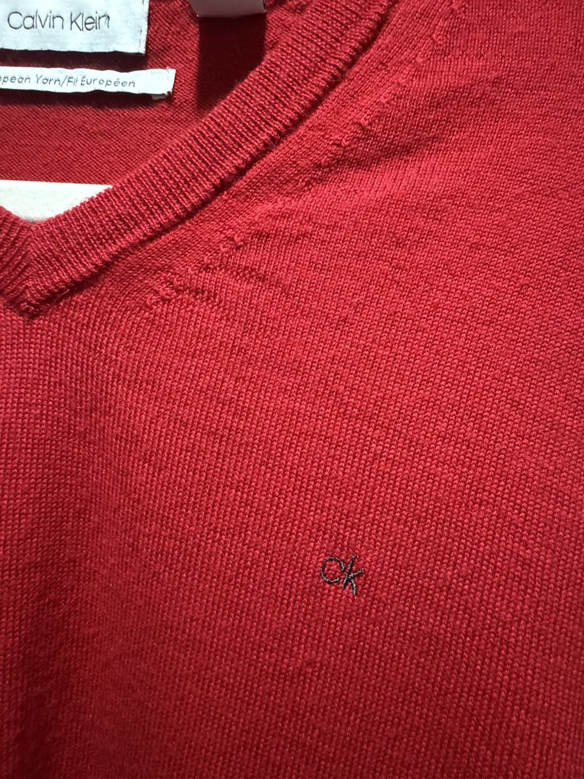 Calvin Klein Calvin Klein Men's Red Pullover Size US M / EU 48-50 / 2 - 3 Thumbnail