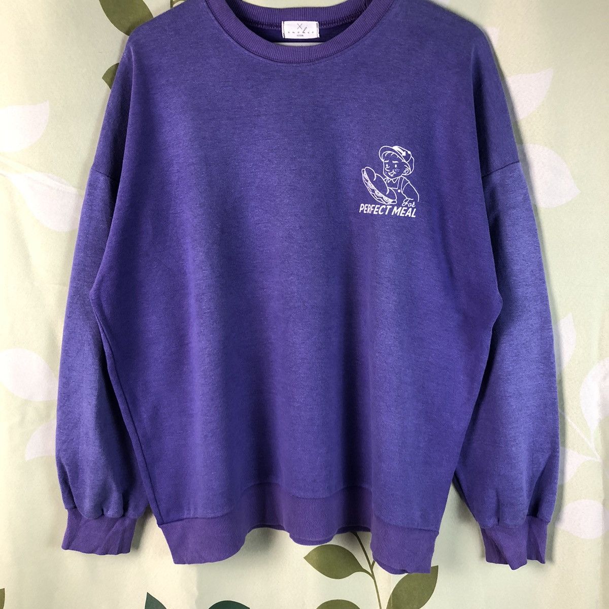 Japanese Brand × Vintage Perfect Meal vintage Purple Sweathshirt #7444 Size US XL / EU 56 / 4 - 7 Thumbnail