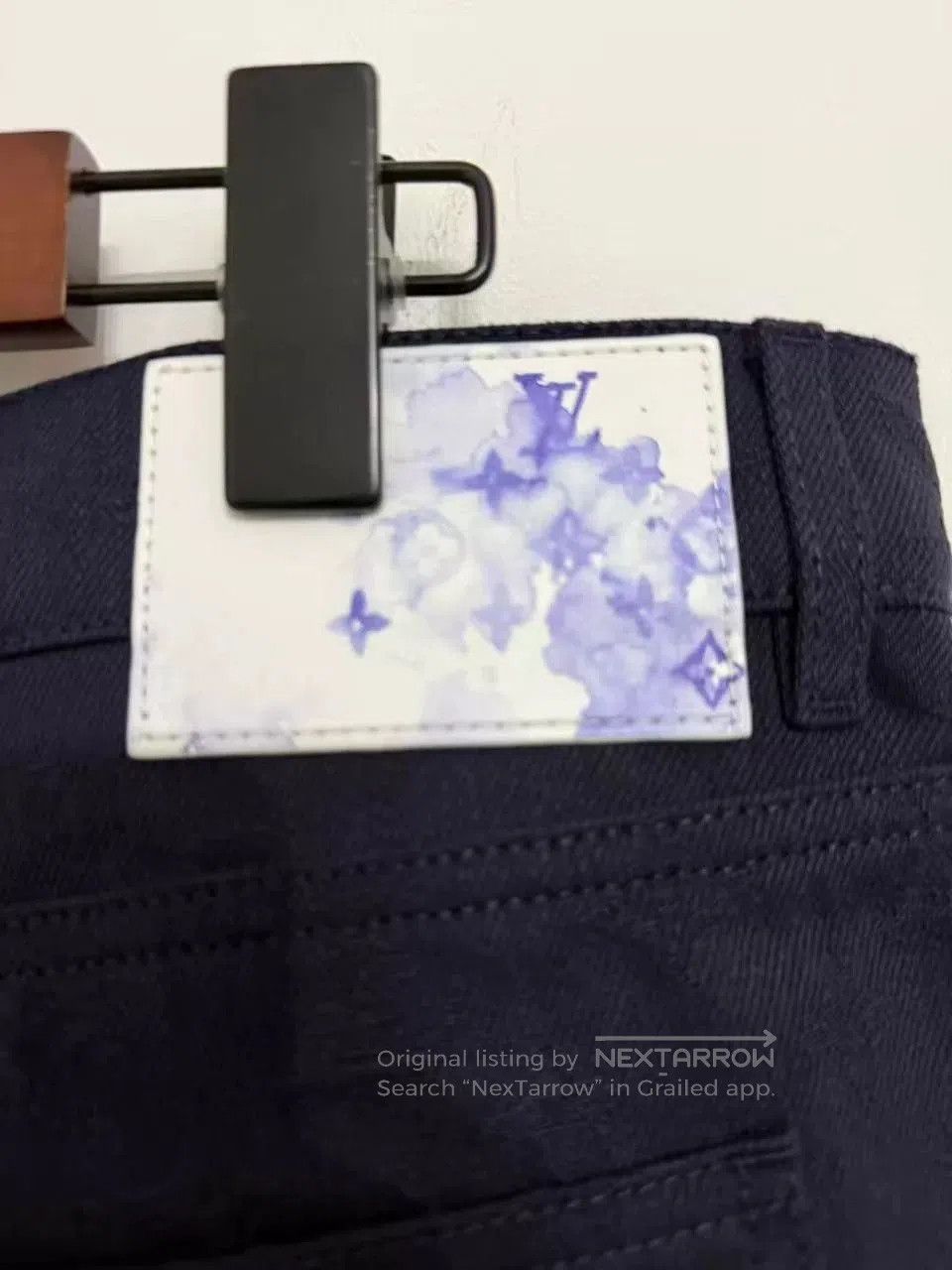 Louis Vuitton louis vuitton dark pattern logo denim jeans. Size US 38 / EU 54 - 4 Thumbnail