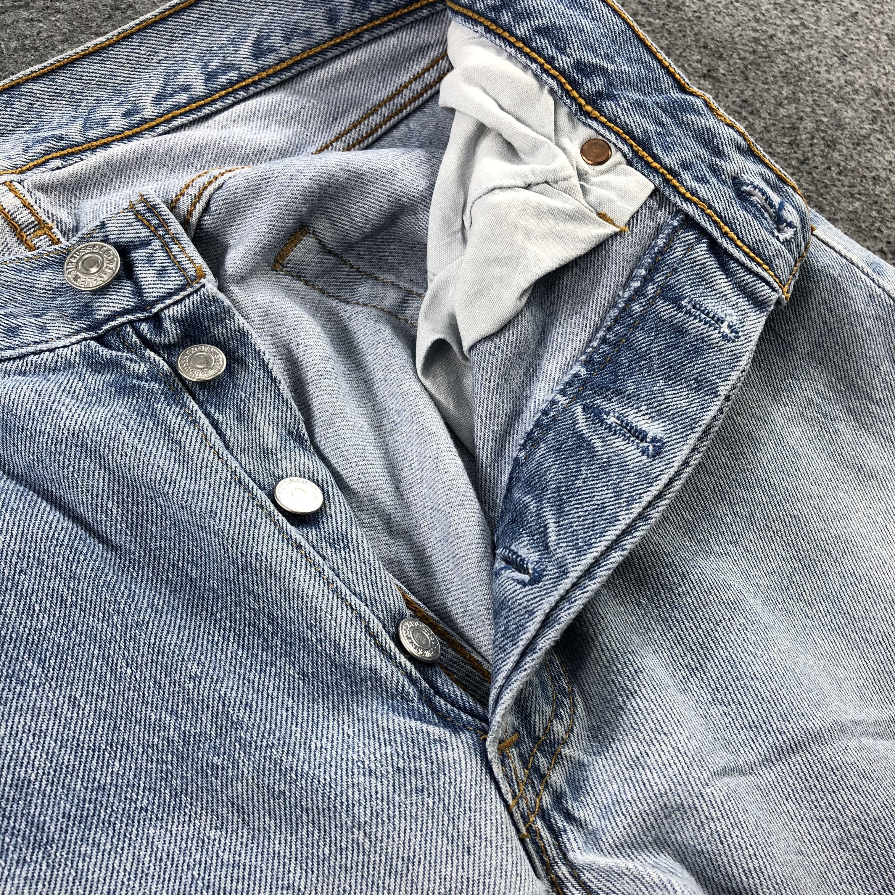Levi's Vintage 90s Distress Levis 501 Jeans-J1408 Size US 28 / EU 44 - 9 Thumbnail
