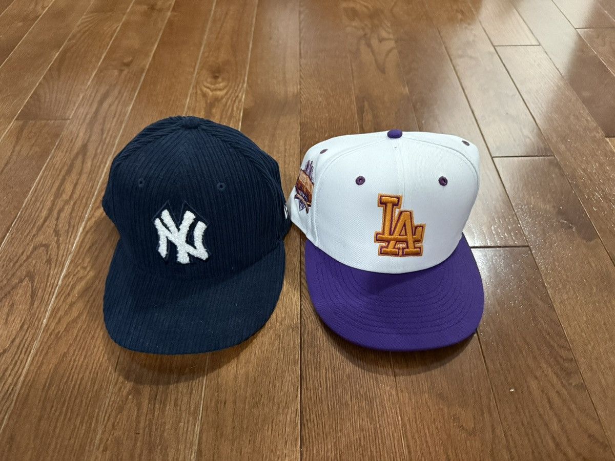 New Era 2 Pack Fitted Hats 7 5/8 Size ONE SIZE - 1 Thumbnail