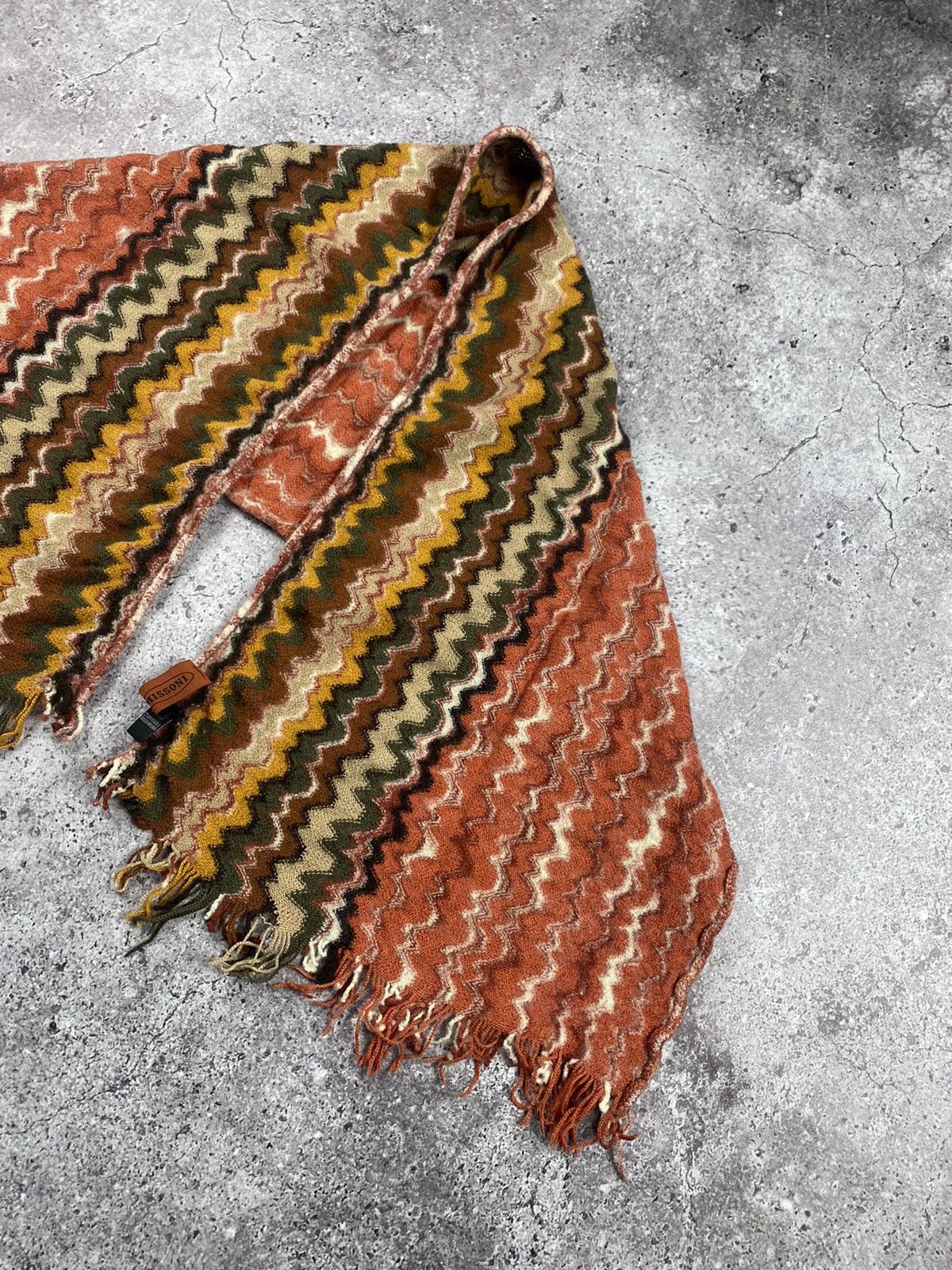Missoni × Vintage Vintage Missoni classic knit design muffler scarf Lana wool Size ONE SIZE - 7 Thumbnail