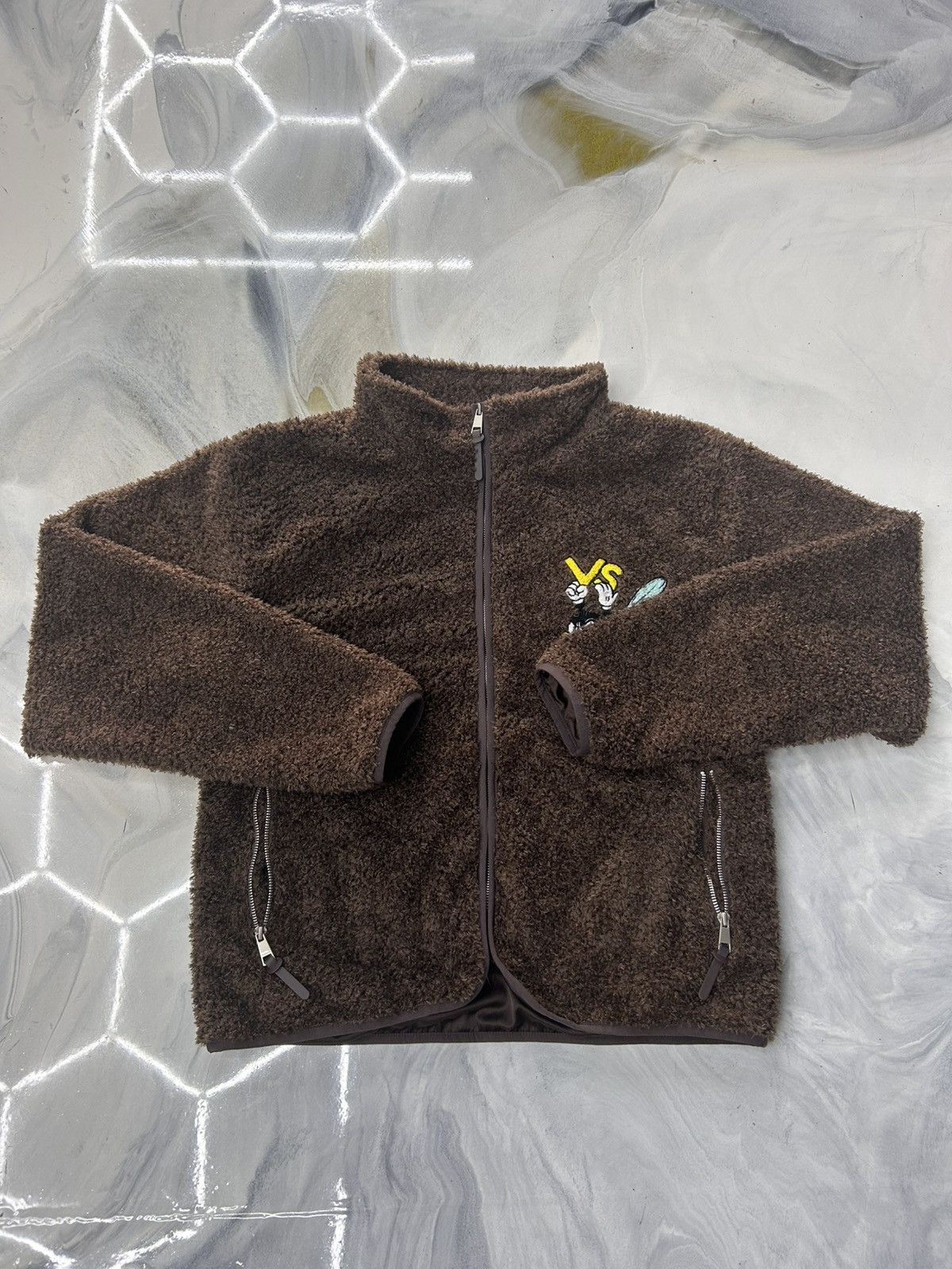 Vale Vale Lenny Fleece Zip Up Jacket Brown Size M Size US M / EU 48-50 / 2 - 2 Thumbnail
