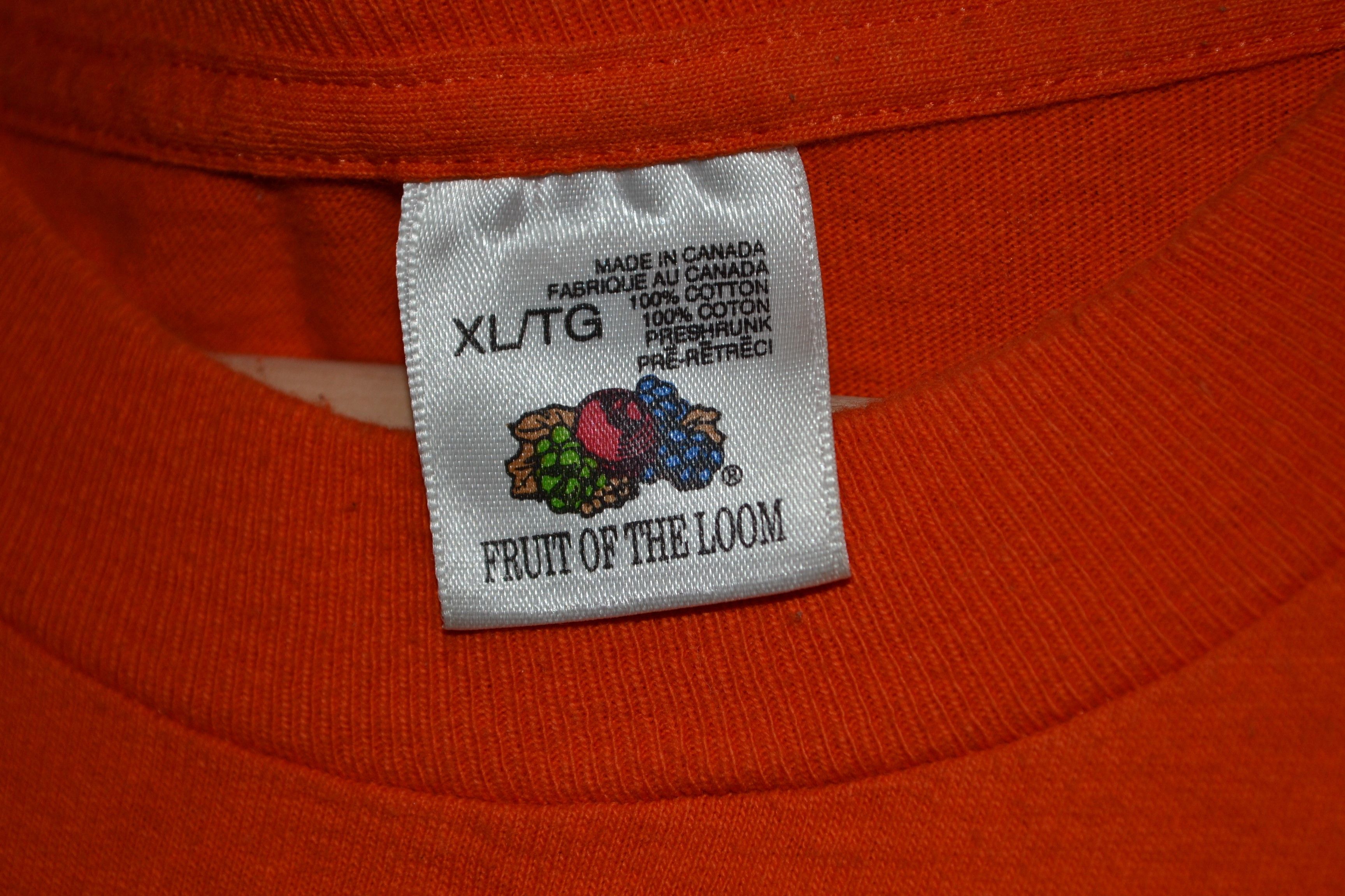 Band Tees Rusty Band T-shirt 1990s Fluke Tee Orange XL Canadian Punk Size US XL / EU 56 / 4 - 4 Thumbnail