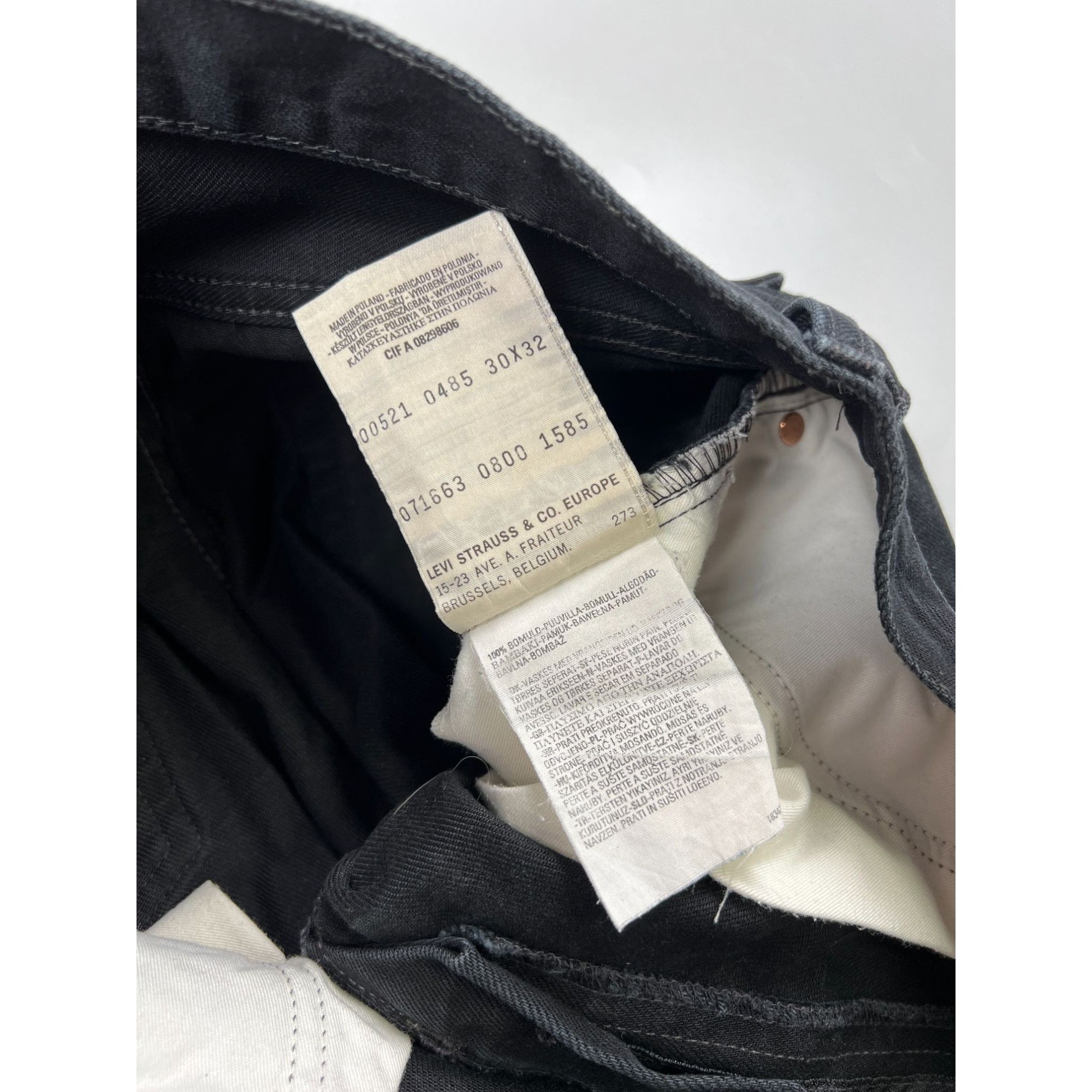 Levi's Vintage Clothing Levi’s 521 Vintage Made in Poland Denim Jeans Pants (Y0941) Size US 30 / EU 46 - 9 Thumbnail