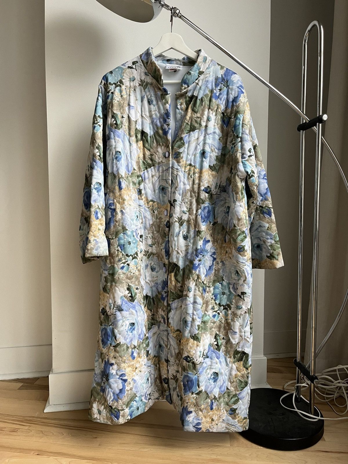 Vintage Floral Quilted Coat Size S / US 4 / IT 40 - 1 Thumbnail
