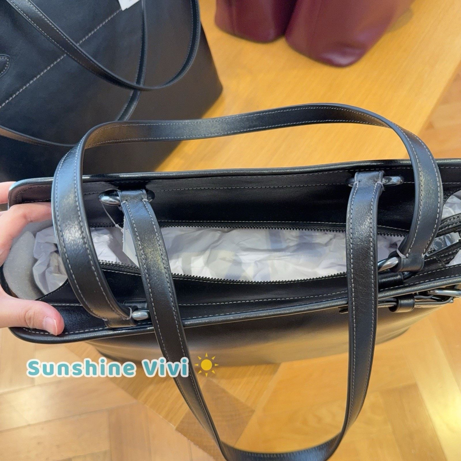 Coach NWT Coach Easton Tote Bag Gunmetal/Black CCZ07 leather Size ONE SIZE - 2 Thumbnail