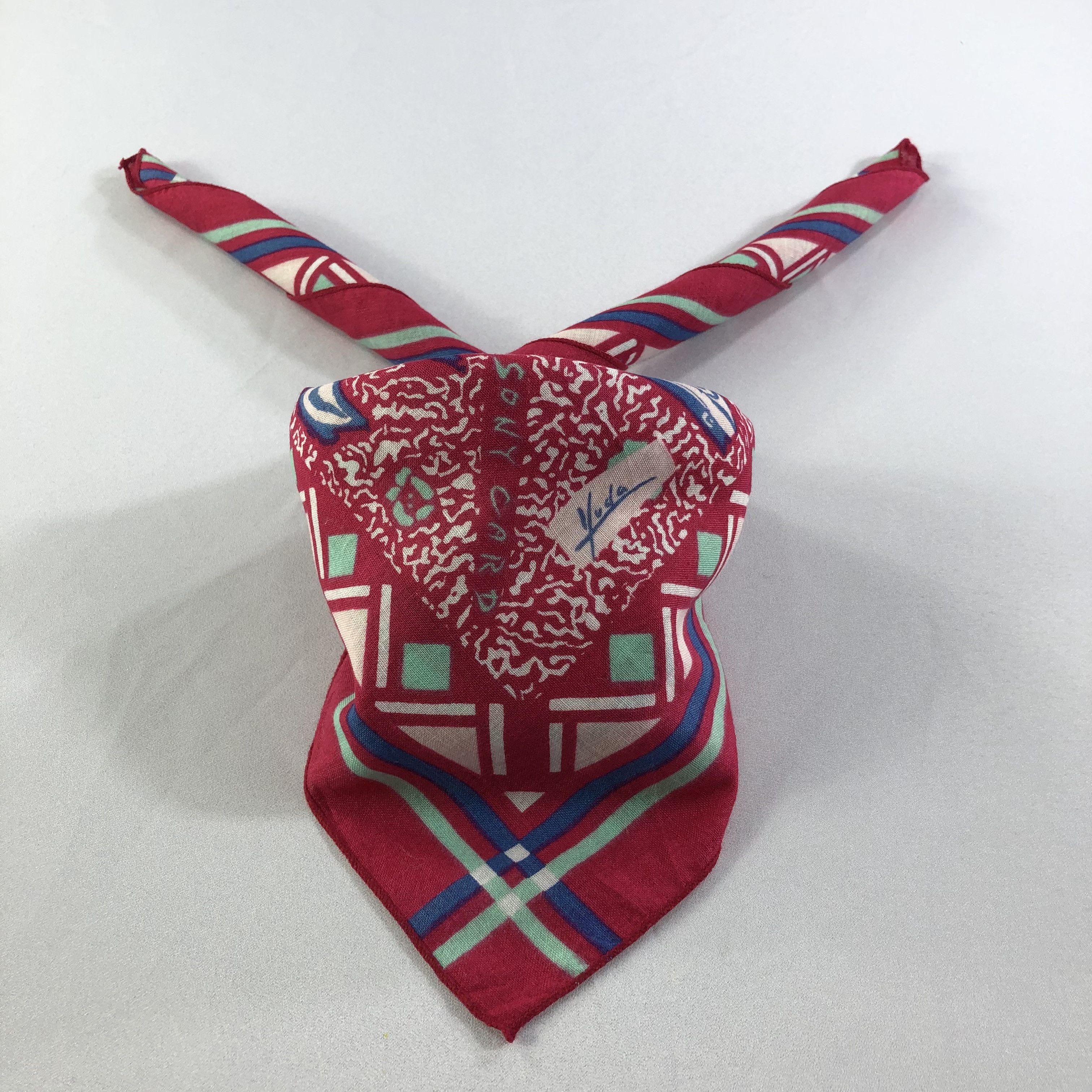 Japanese Brand Yuda Sony Card Handkerchief Neckerchief Bandana H2086 Size ONE SIZE - 2 Thumbnail