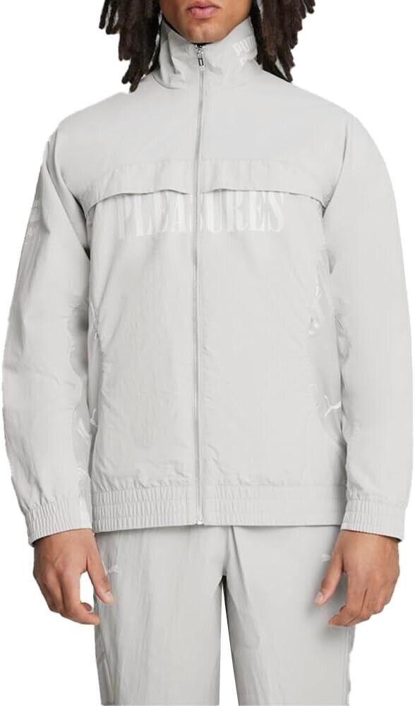 PUMA x Pleasures 624095 Cellerator Track Jacket Grey ( M )