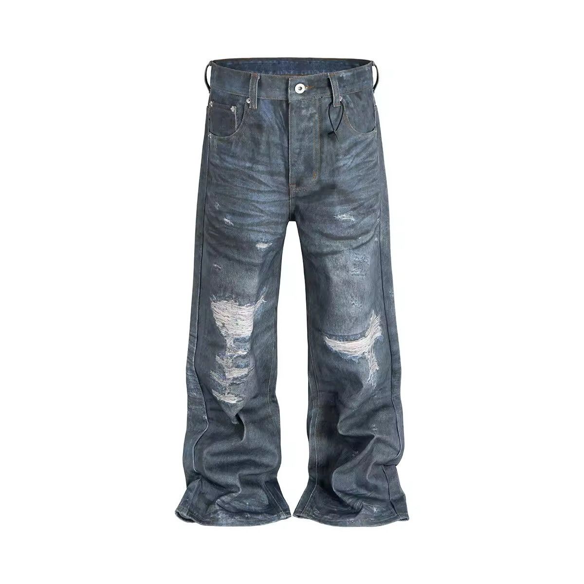 Distressed Hole Ripped Baggy Jeans