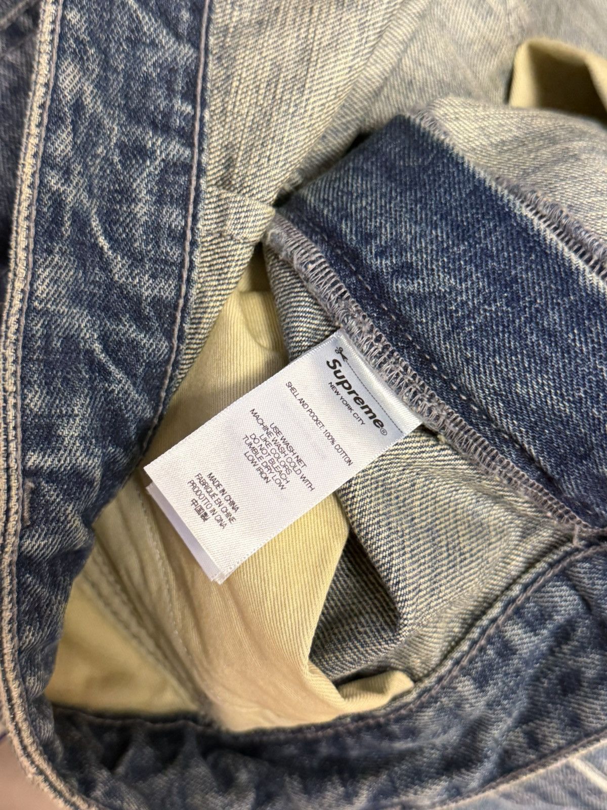 Supreme × Yohji Yamamoto Supreme Yohji Yamamoto Blue Washed Utility Denim Size US 34 / EU 50 - 6 Thumbnail