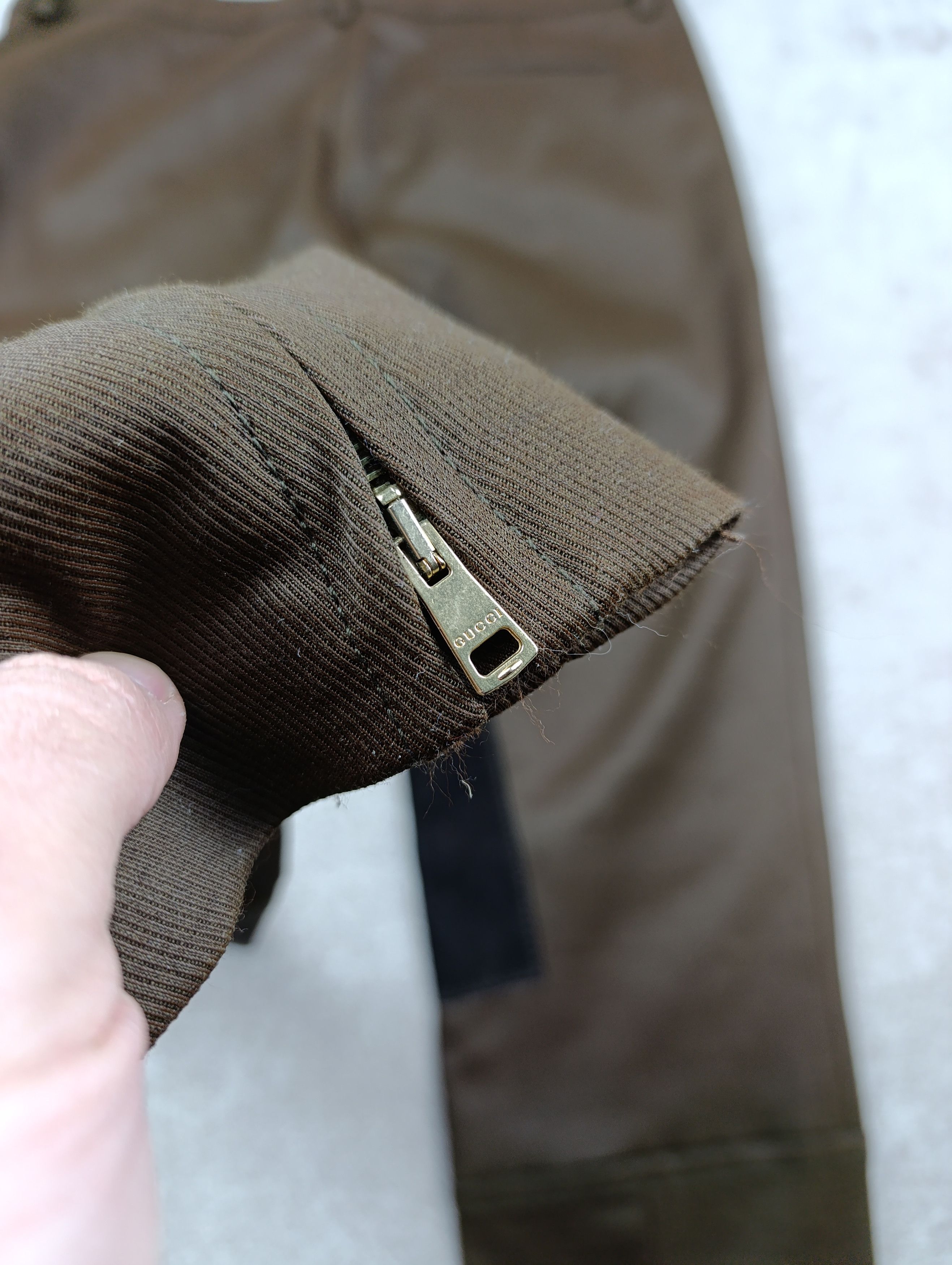 Gucci Gucci Brown Cotton Blend Gabardine Breeches Size 32" / US 10 / IT 46 - 21 Thumbnail