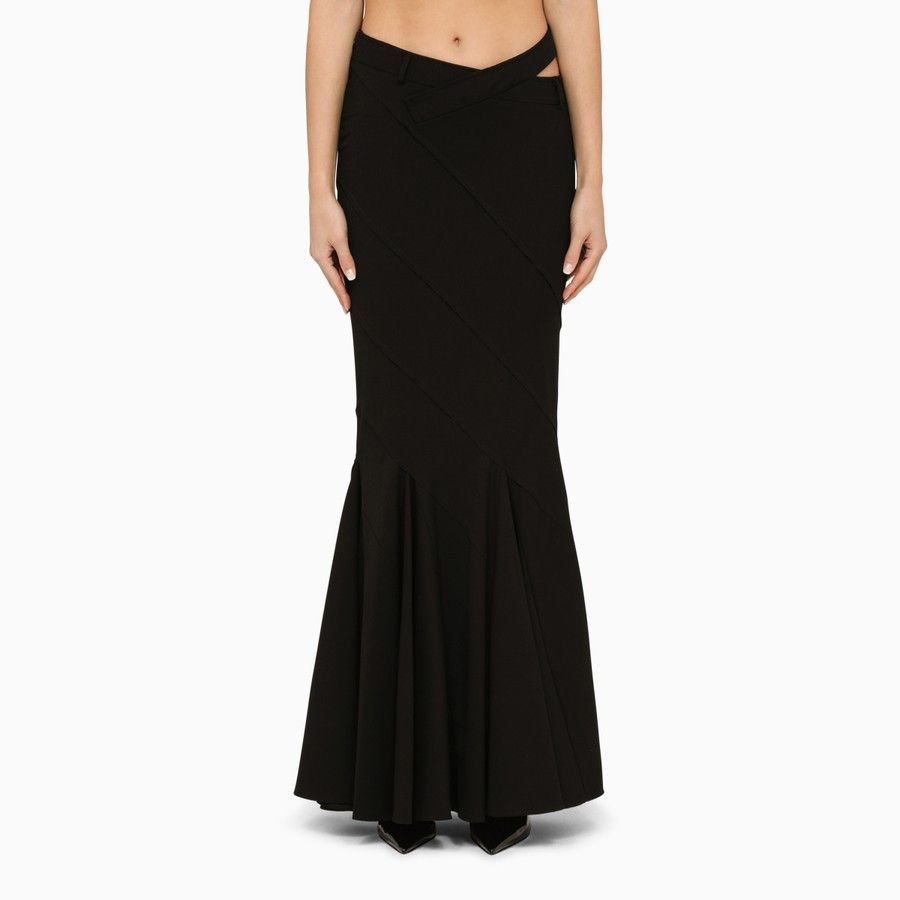 image of Andreadamo O1D2Blof0124 Long Skirt In Black, Women's (Size 30)