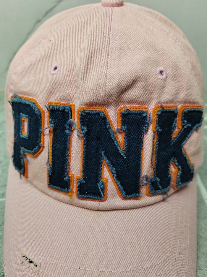 Japanese Brand Vintage Nylon Pink Distressed Style Cap Hat Size ONE SIZE - 3 Thumbnail