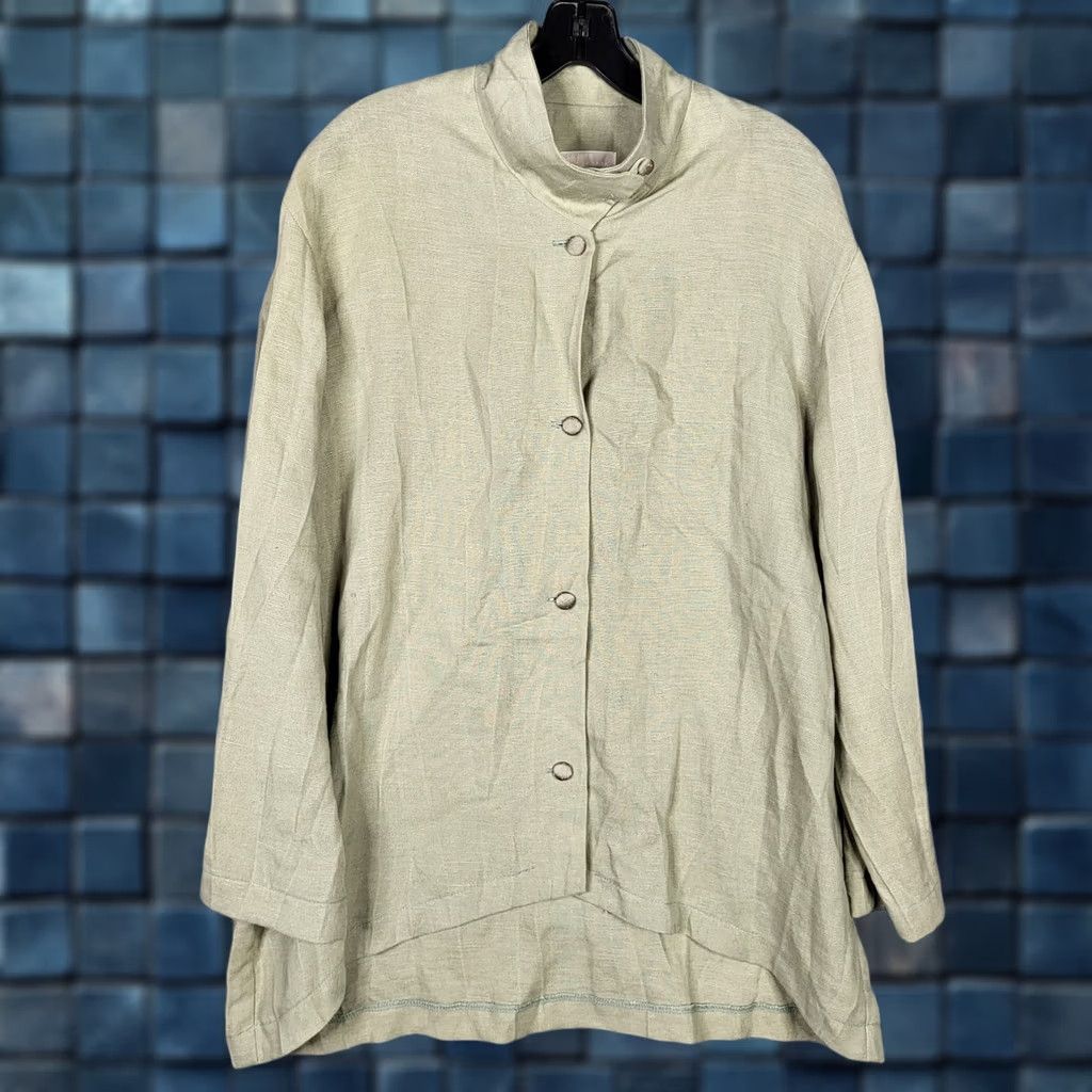 Vintage VINTAGE Layers Santa Barbara Blouse Womens M Green Women light button Size Size M / US 6-8 / IT 42-44 - 1 Thumbnail