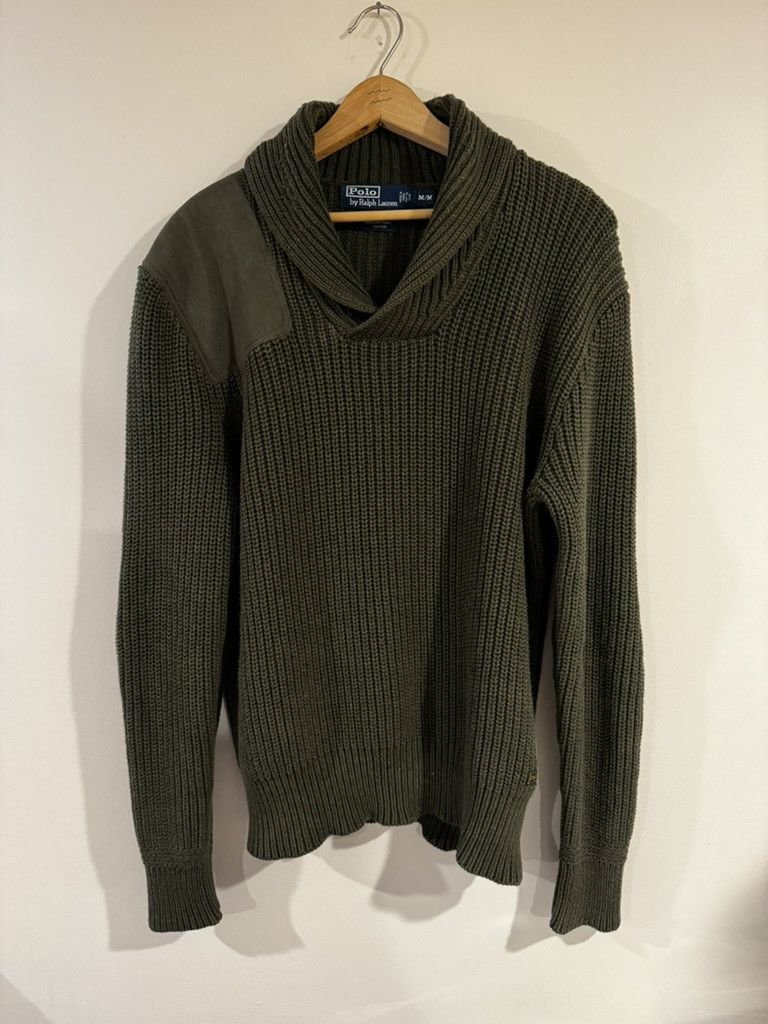 Polo Ralph Lauren Vintage Polo Ralph Lauren Military Knit Sweater Size US M / EU 48-50 / 2 - 1 Thumbnail
