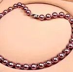 Japanese Brand Luxury Shine Lilac Natural Pearls Necklace Size ONE SIZE - 2 Thumbnail