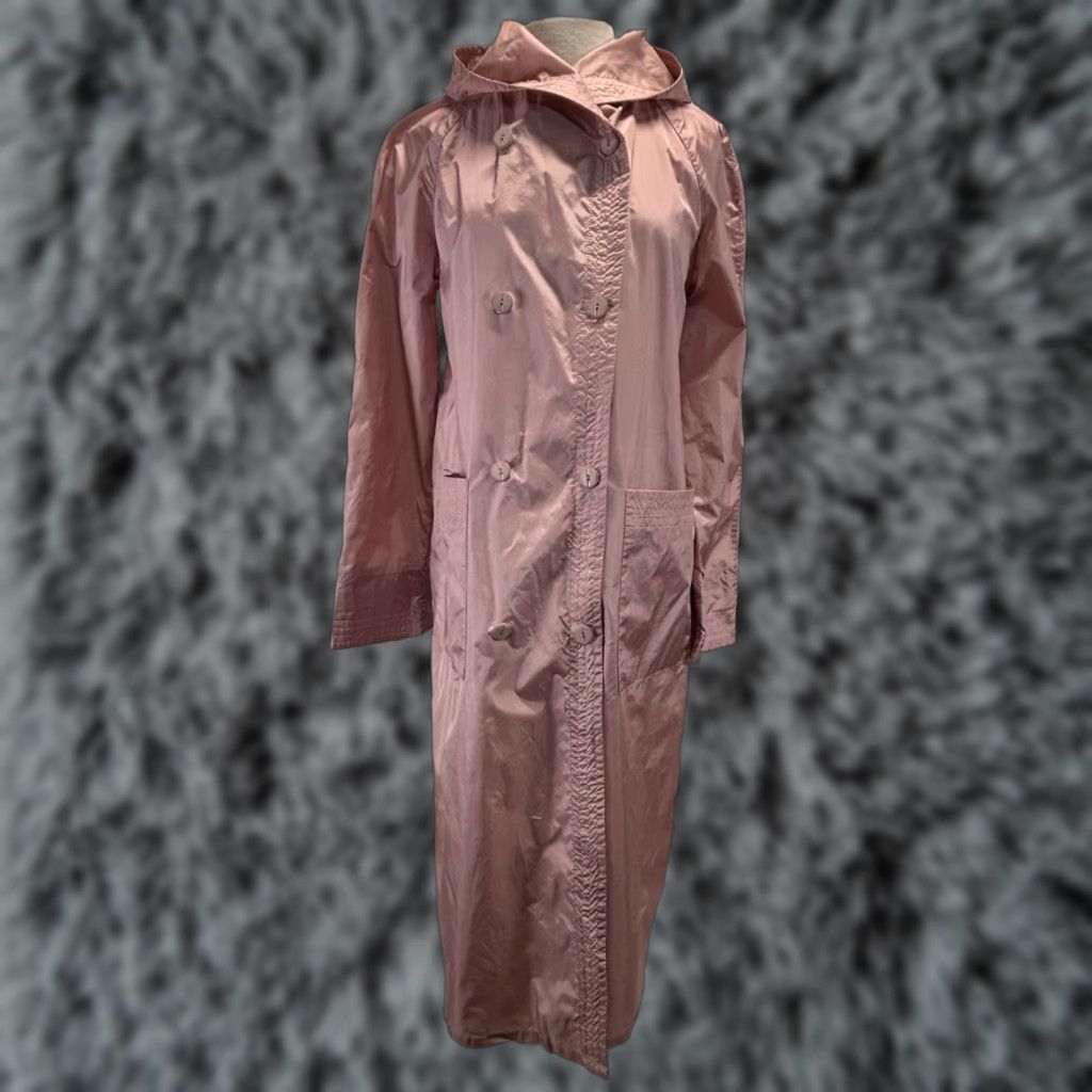 Vintage VINTAGE Totes Coat Trench Nylon Rain Women’s Sz 8 Pink Lightweight Long Sleeve Button Long Size M / US 6-8 / IT 42-44 - 1 Thumbnail