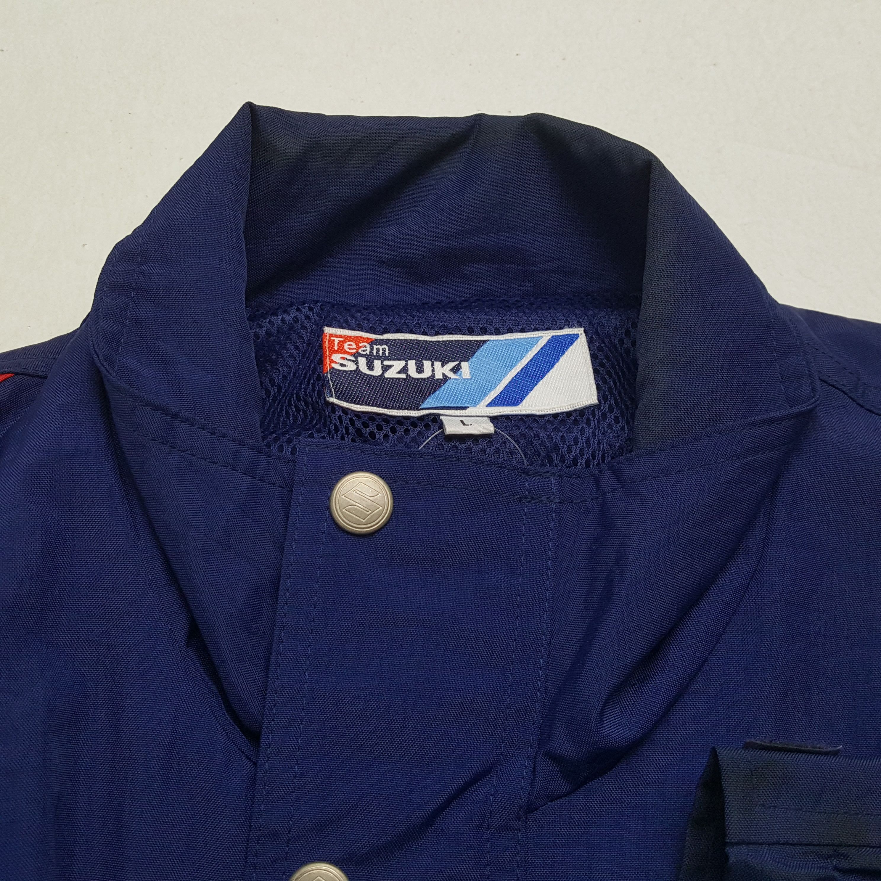 Japanese Brand × Vintage TEAM SUZUKI Motorcycle Japanese Brand Racing Team Jacket Size US XL / EU 56 / 4 - 11 Thumbnail