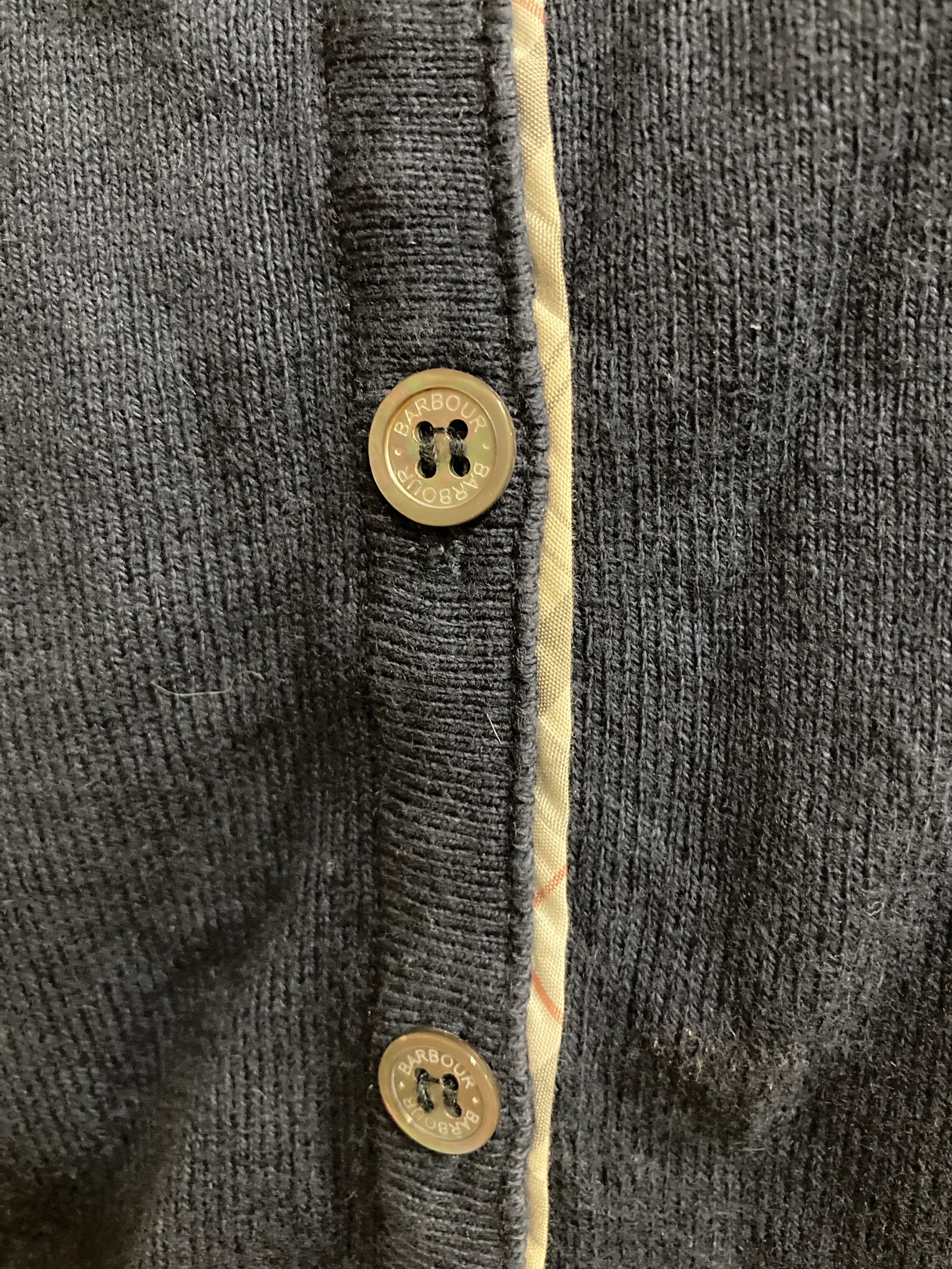 Barbour Barbour Ladies Pendle Knitted Cardigan Hessian Tartan Size S / US 4 / IT 40 - 8 Thumbnail