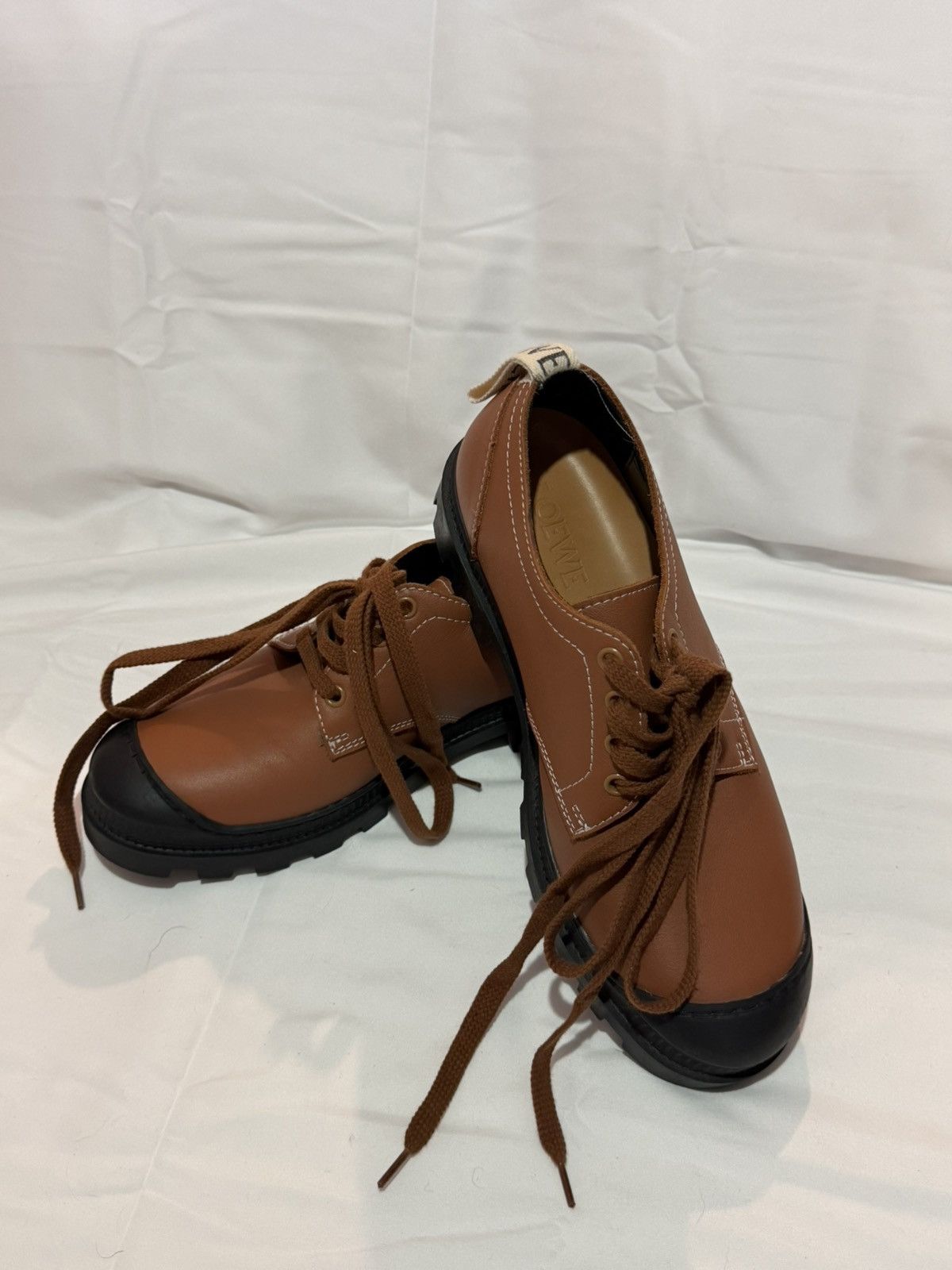 Loewe Loewe derby lace-up shoe brown leather size 41 Size US 11 / IT 41 - 5 Thumbnail