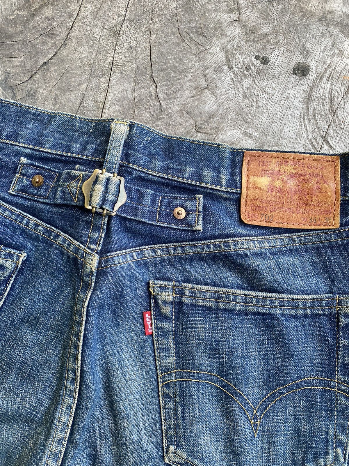 Levi's × Levi's Vintage Clothing × Vintage VINTAGE LEVIS 702 BIG E SELVEDGE WITH BUTTON J22, VERY RARE Size US 34 / EU 50 - 11 Thumbnail