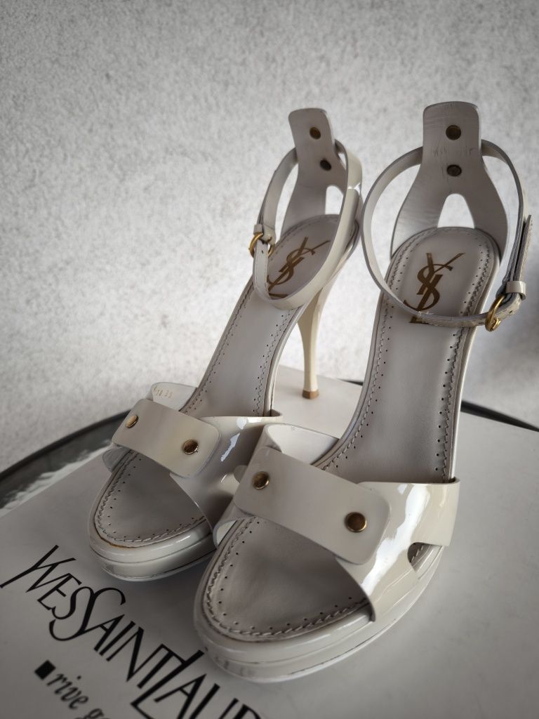 Yves Saint Laurent YSL Rive Gauche Heels Size US 9 / IT 39 - 1 Thumbnail