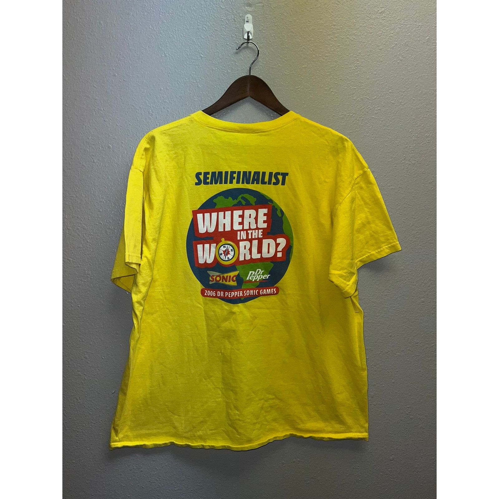 Fruit Of The Loom Dr Pepper Shirt Sonic Games Yellow Semifinalist Graphic XL Size US XL / EU 56 / 4 - 5 Thumbnail