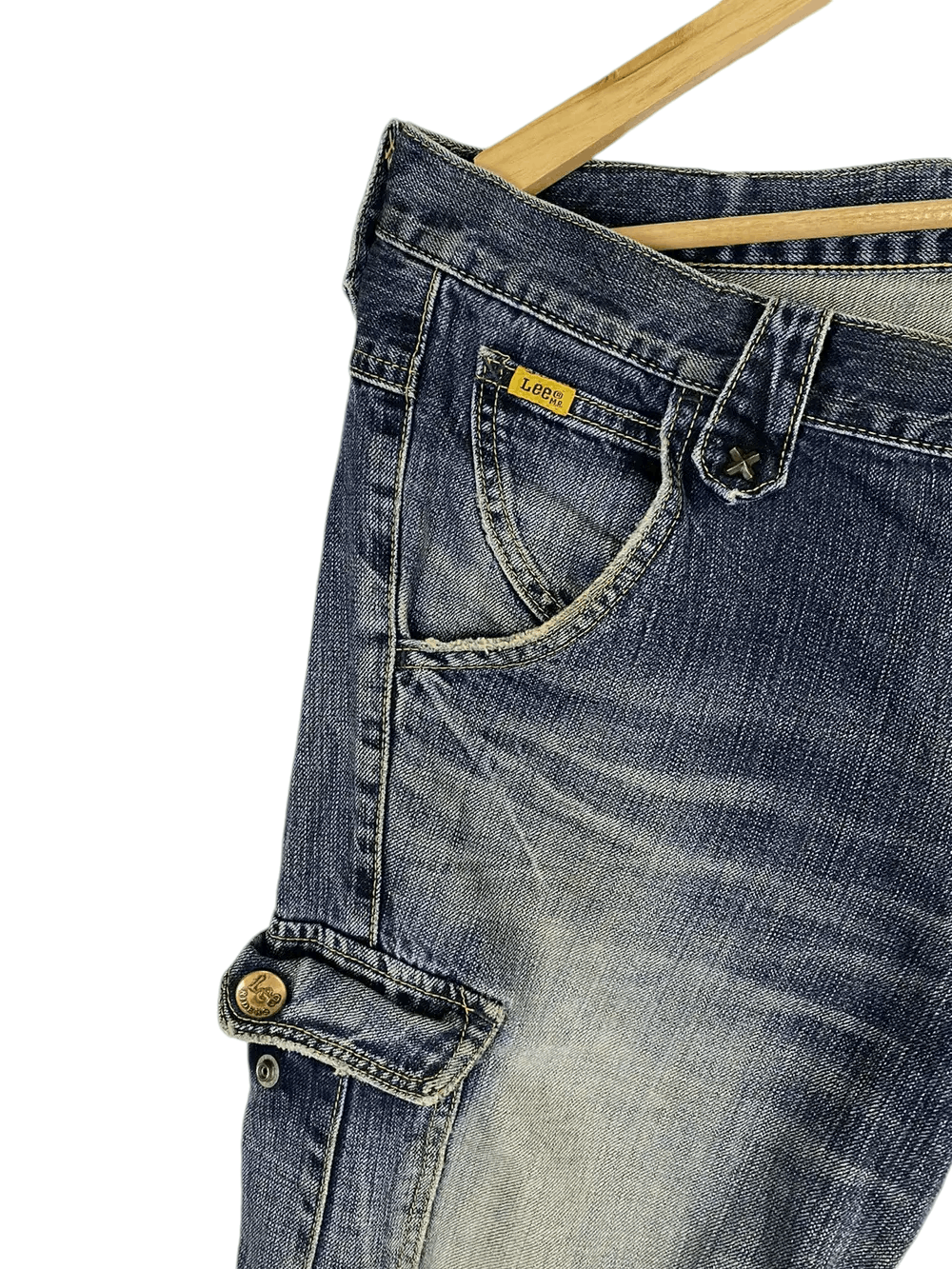 Lee × Vintage Vintage Lee Raider Distressed Denim Cargo Size US 38 / EU 54 - 4 Thumbnail