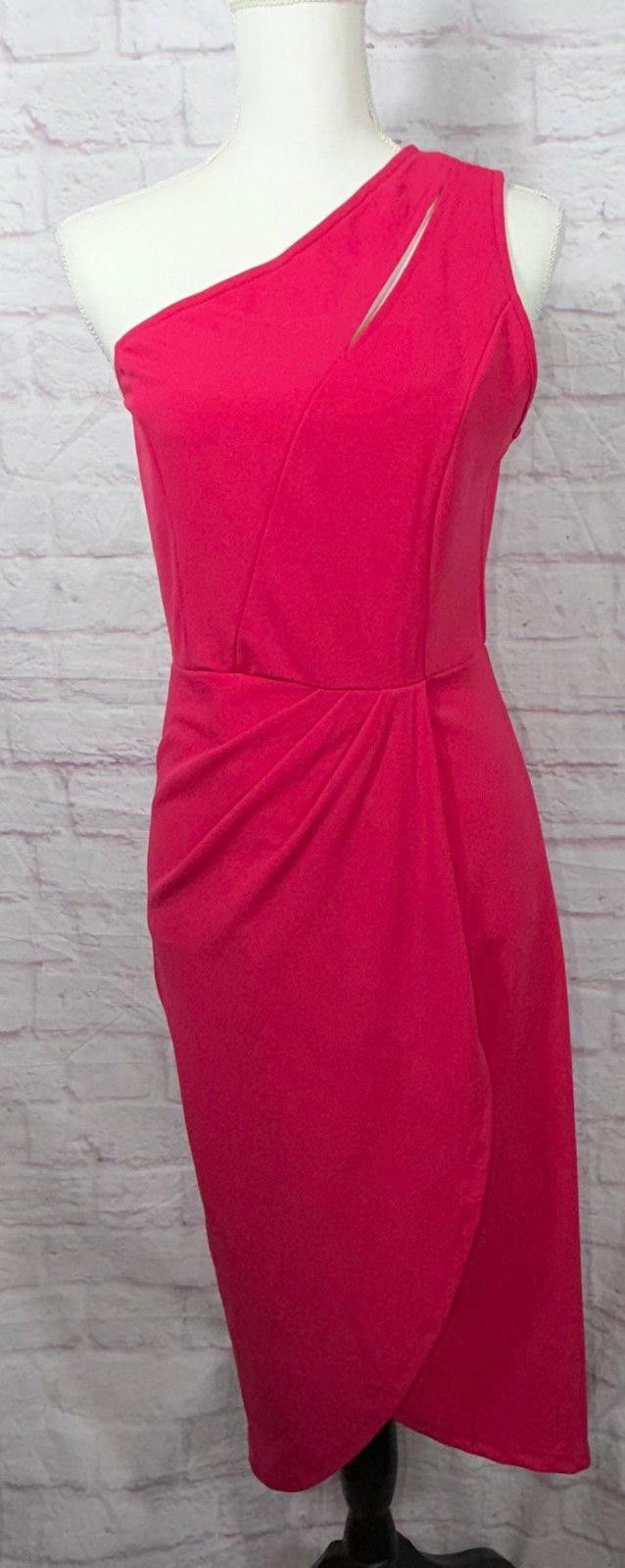Other PrettyGarden Women's Medium One-Shoulder Pink Dress NWT Size M / US 6-8 / IT 42-44 - 2 Thumbnail