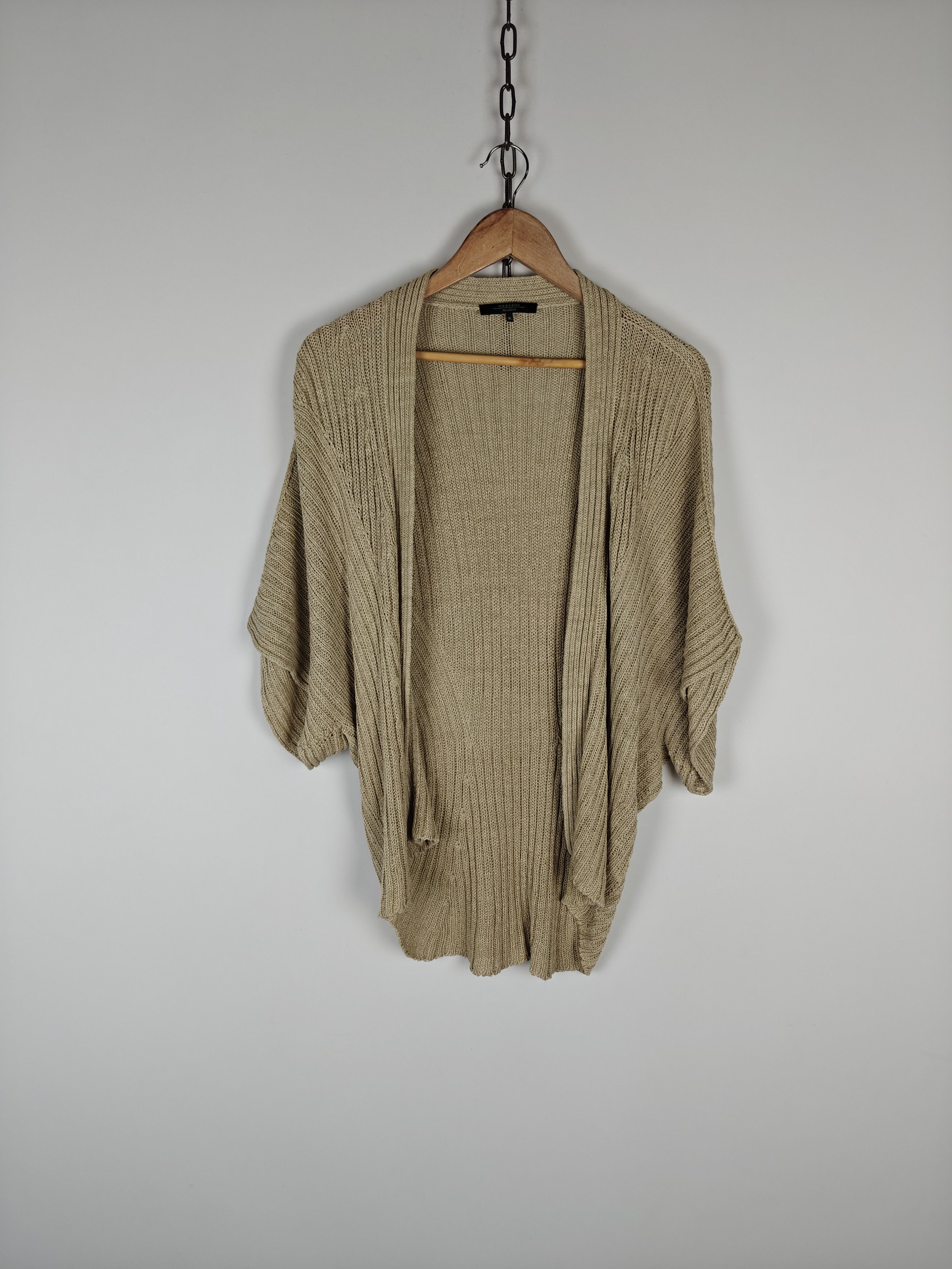 Weekend Max Mara Weekend Max Mara Knit Open Cardigan Batwing Beige XL Size XL / US 12-14 / IT 48-50 - 3 Thumbnail