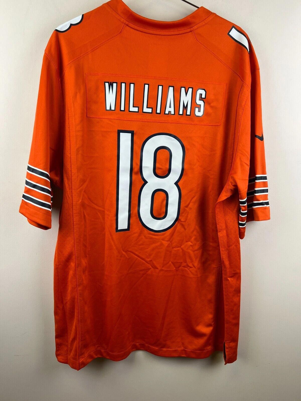 Nike 🔥 Chicago Bears Williams #18 Nike NFL Jersey Alternate Size ONE SIZE - 2 Thumbnail