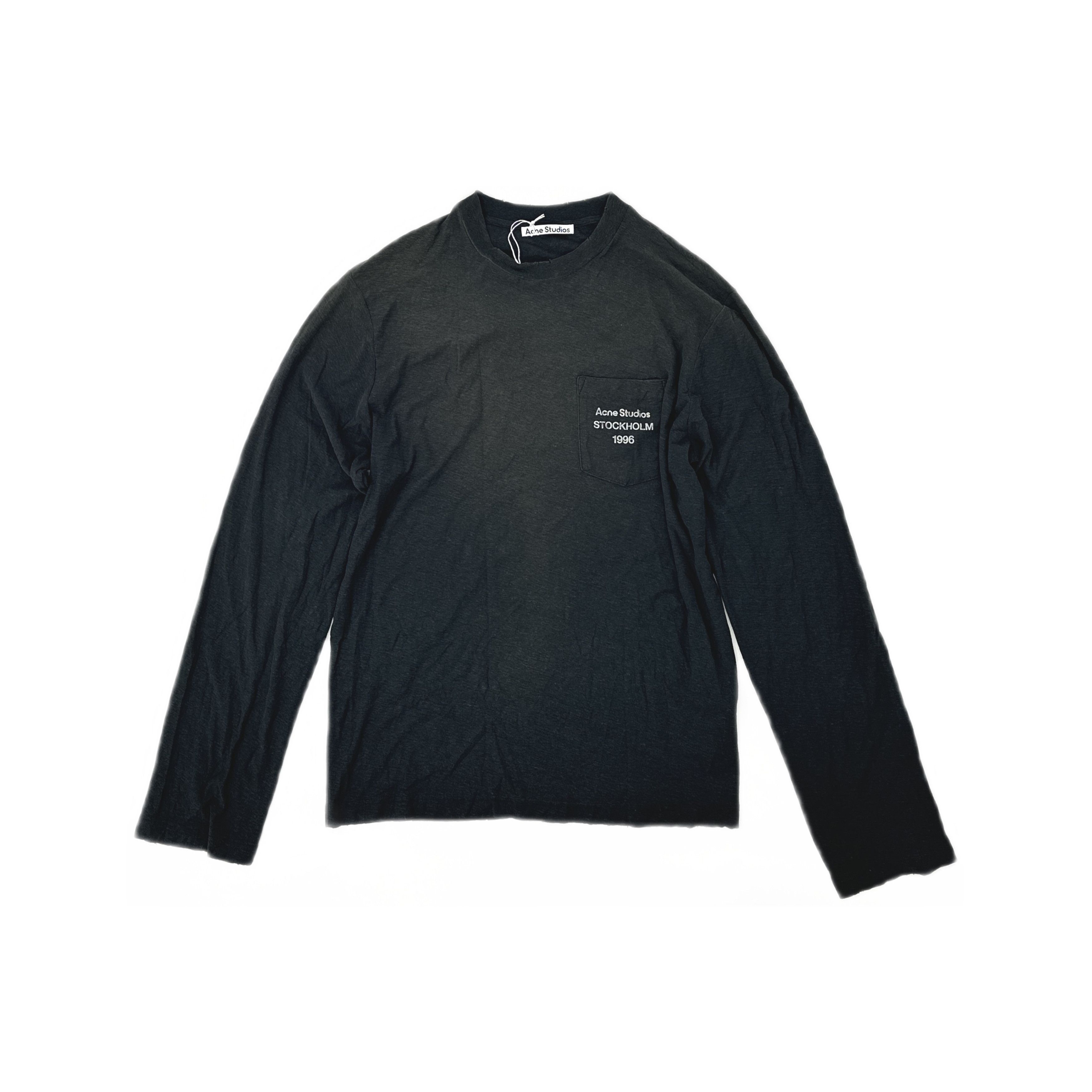 Acne Studios Acne Studios Logo Pocket Long Sleeve T-Shirt Size M Size US M / EU 48-50 / 2 - 1 Thumbnail