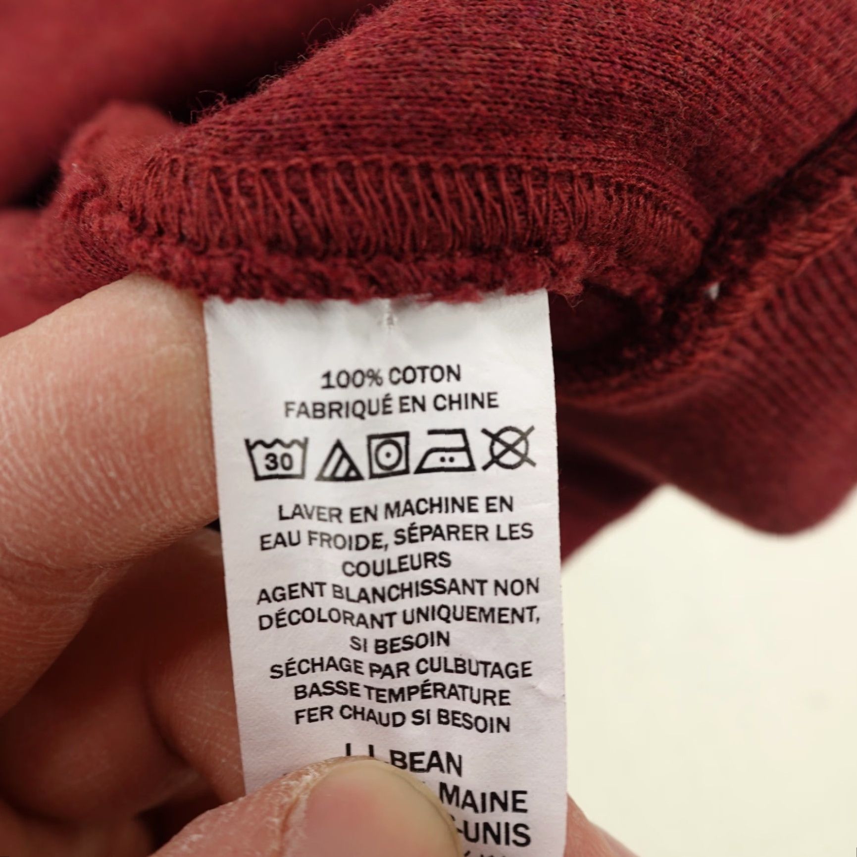 Vintage LL Bean Sweater Men Medium Red 1/4 Zip Pullover Ribbed Traditional Fit Raglan Shirt Mens Size US M / EU 48-50 / 2 - 4 Thumbnail