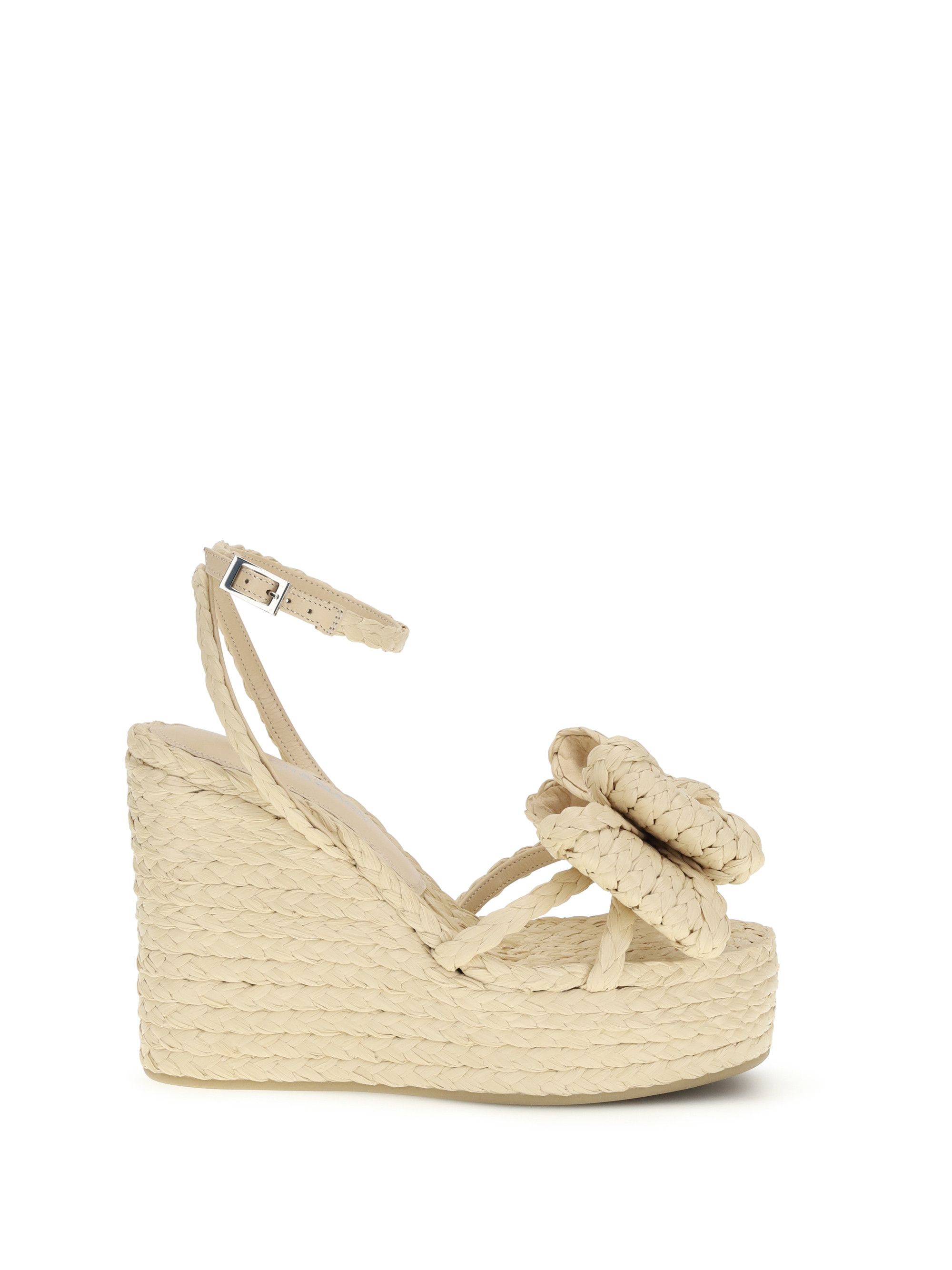 MACH & MACH Le Cadeau raffia wedge Sandals Size US 8 / IT 38 - 1 Thumbnail