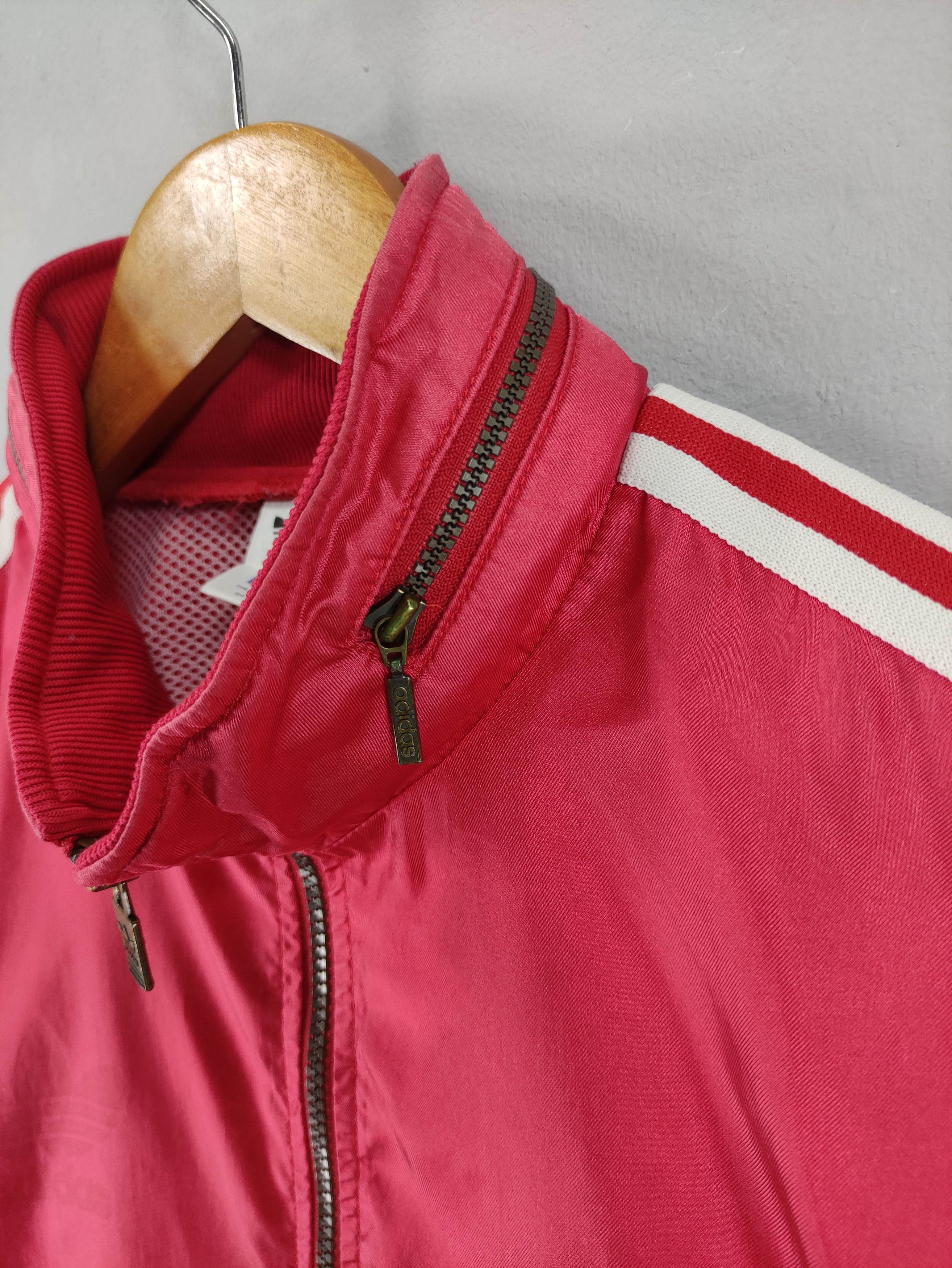 Adidas Vintage Adidas Jaspo Sweater Jacket Striped Zipper Hoodie Size US L / EU 52-54 / 3 - 3 Thumbnail
