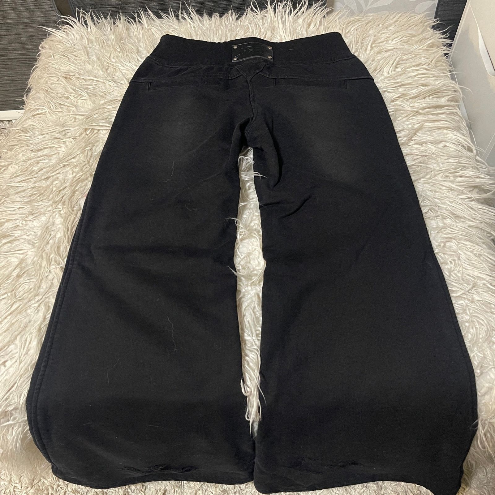 Japanese Brand Japanese Brand Distressed Ripped Baggy Flared Sweatpants Size 30" / US 8 / IT 44 - 7 Thumbnail